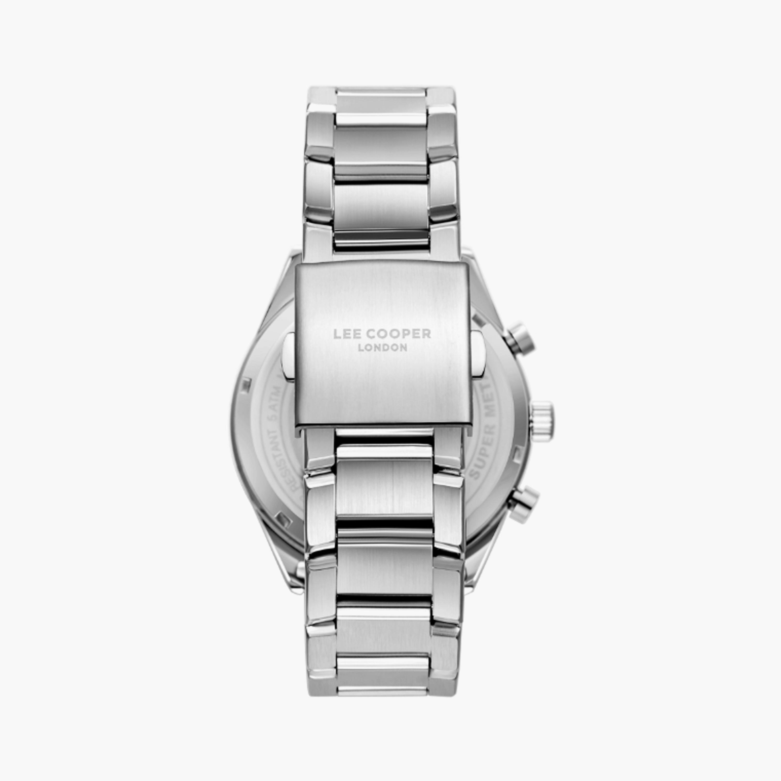 Lee Cooper Men's 44 MM Silver Multi-Function Stainless Steel Watch | LC08153.390-men-watchesandjewellery-watches-image-3