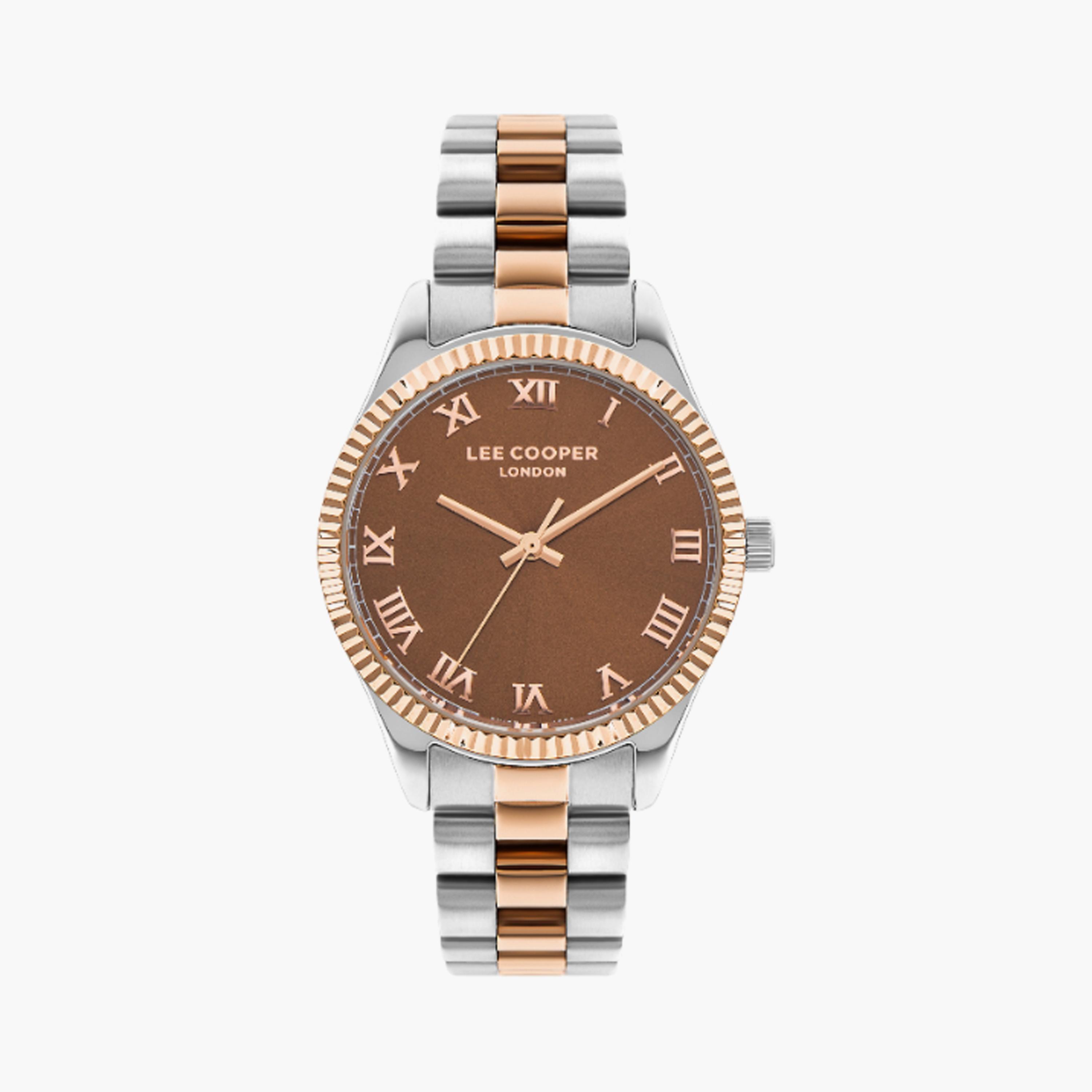LC07680.570 | لي كوبر ساعة حريمي أنالوج ستانلس ستيل فضي ووردي ذهبي مقاس 35 مم-women-watchesandjewellery-watches-image-1