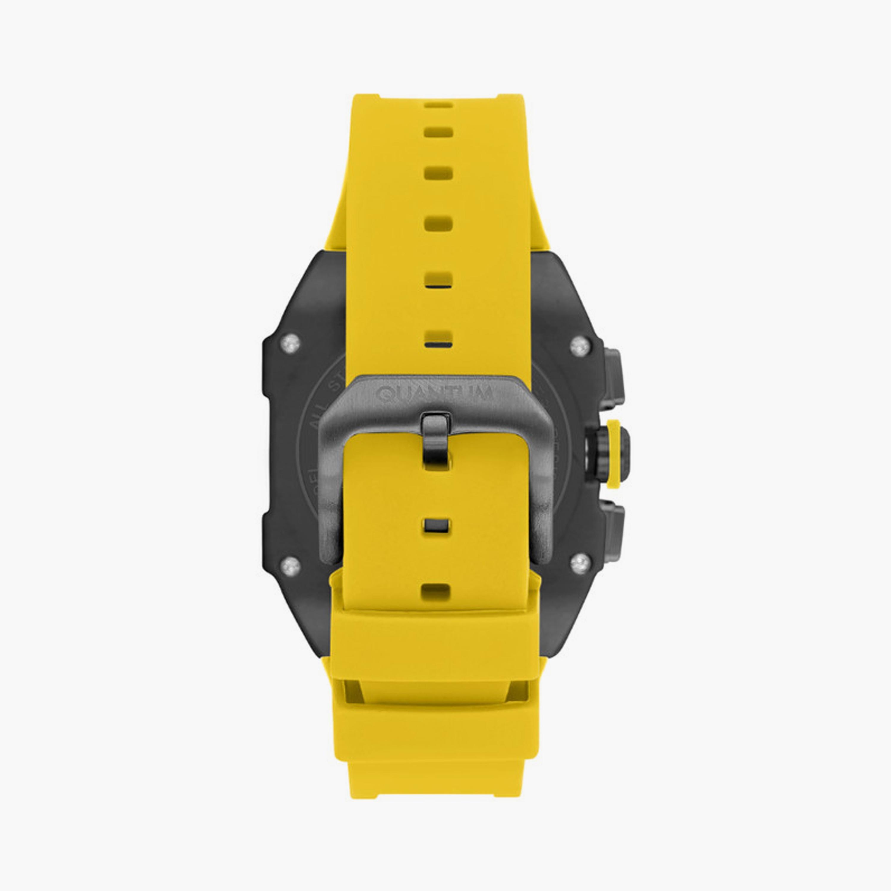 HNG1080.054 | ساعة للرجال كرونوغراف بسوار سيليكون من كوانتوم اصفر مقاس 43 مم-men-watchesandjewellery-watches-image-3