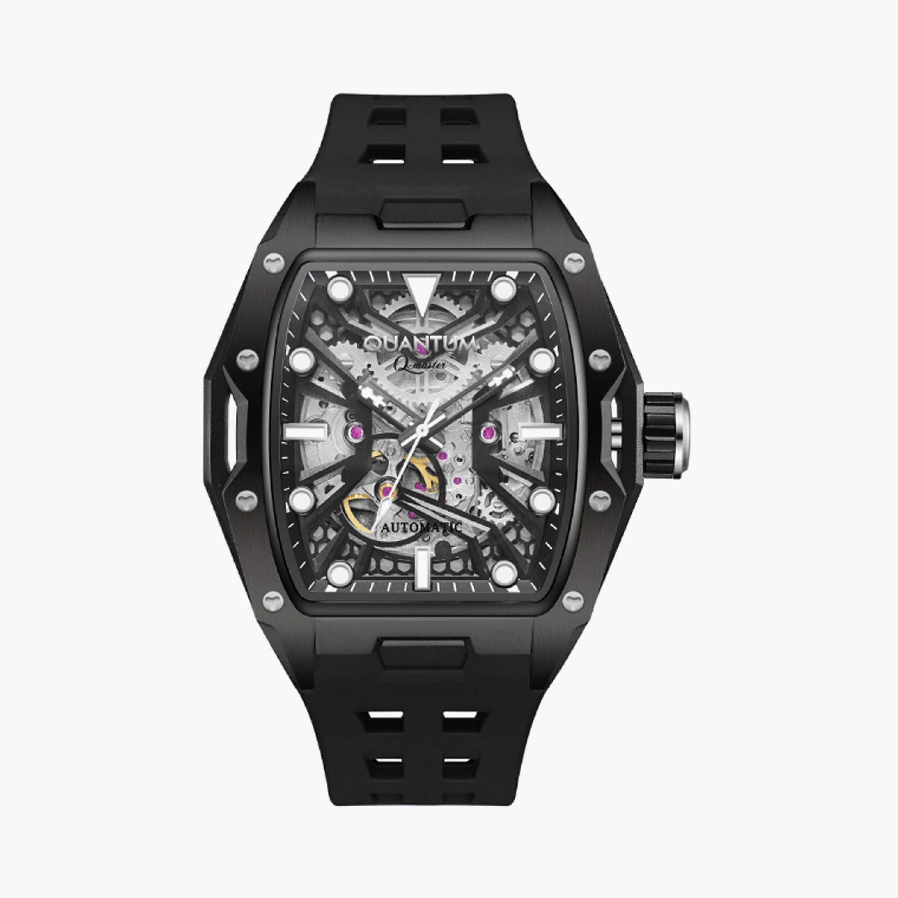 QMG1103.651 | ساعة للرجال اوتوماتيك بسوار سيليكون من كوانتوم اسود مقاس 47 مم-men-watchesandjewellery-watches-image-1