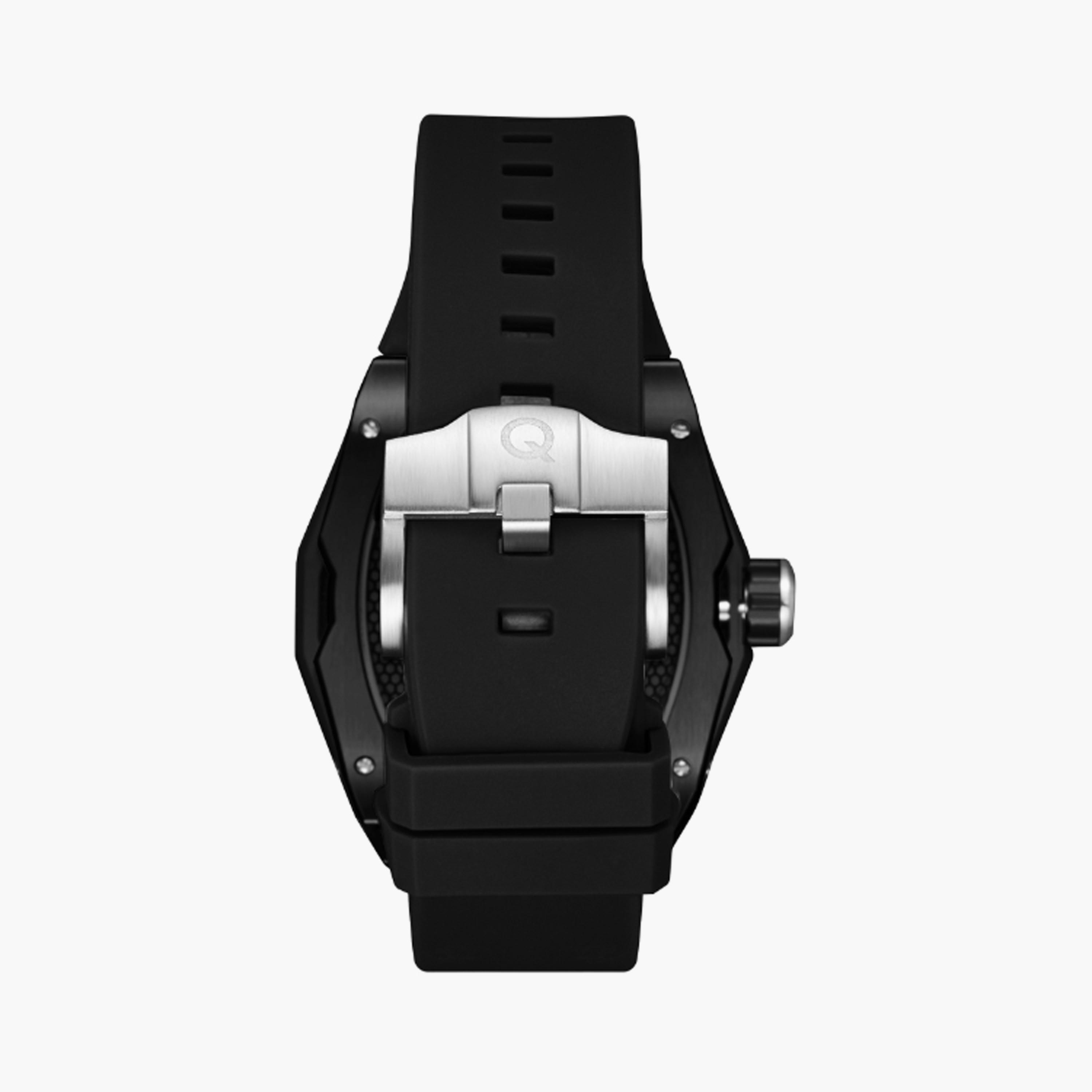 QMG1103.651 | ساعة للرجال اوتوماتيك بسوار سيليكون من كوانتوم اسود مقاس 47 مم-men-watchesandjewellery-watches-image-3