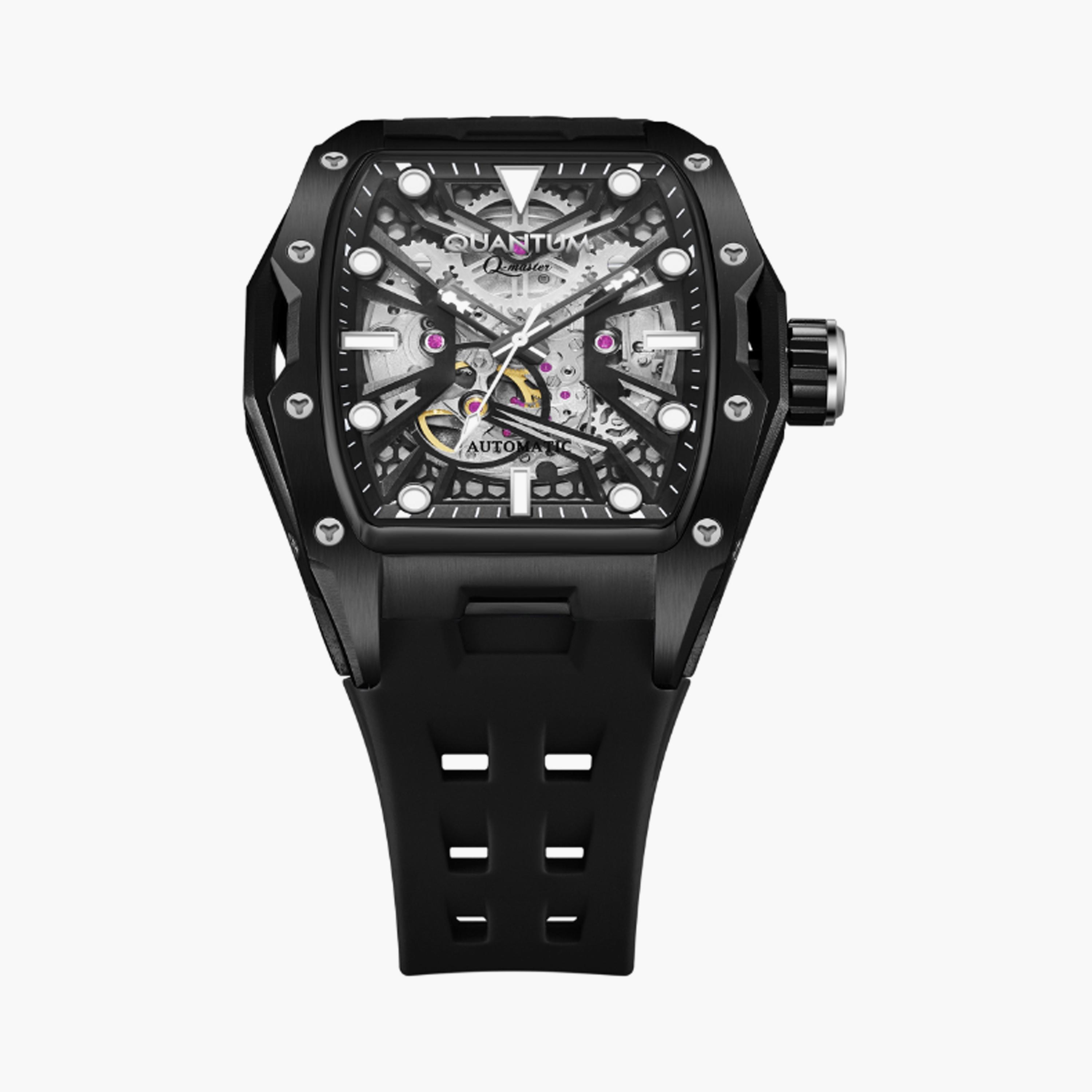 QMG1103.651 | ساعة للرجال اوتوماتيك بسوار سيليكون من كوانتوم اسود مقاس 47 مم-men-watchesandjewellery-watches-image-5