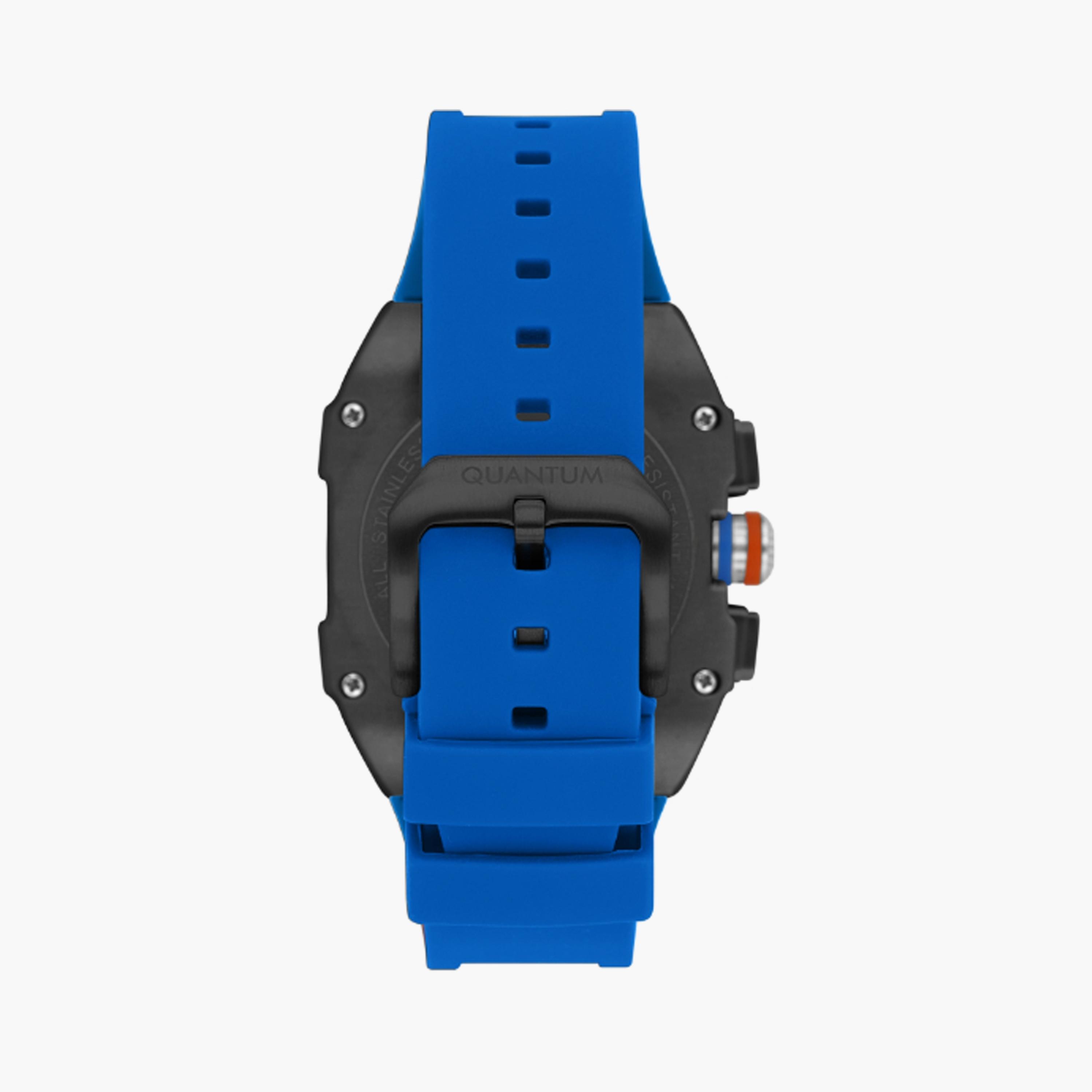 HNG1080.659 | ساعة للرجال كرونوغراف بسوار سيليكون من كوانتوم ازرق مقاس 43 مم-men-watchesandjewellery-watches-image-3