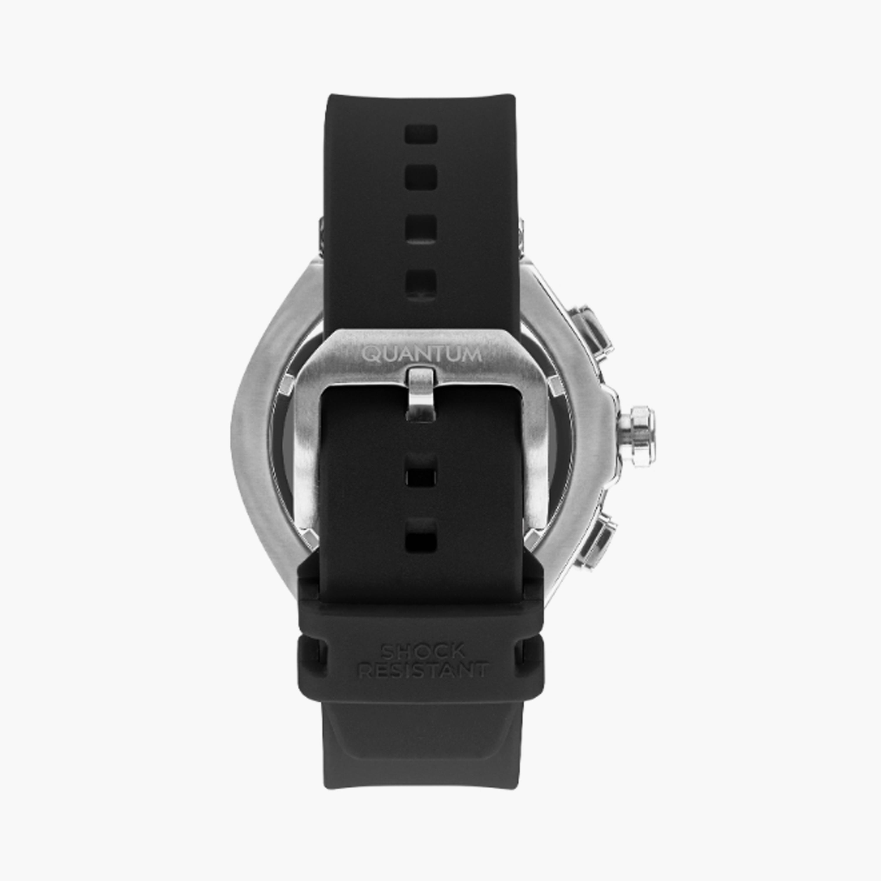 HNG1010.391 | ساعة للرجال كرونوغراف بسوار سيليكون من كوانتوم اسود مقاس 50 مم-men-watchesandjewellery-watches-image-3