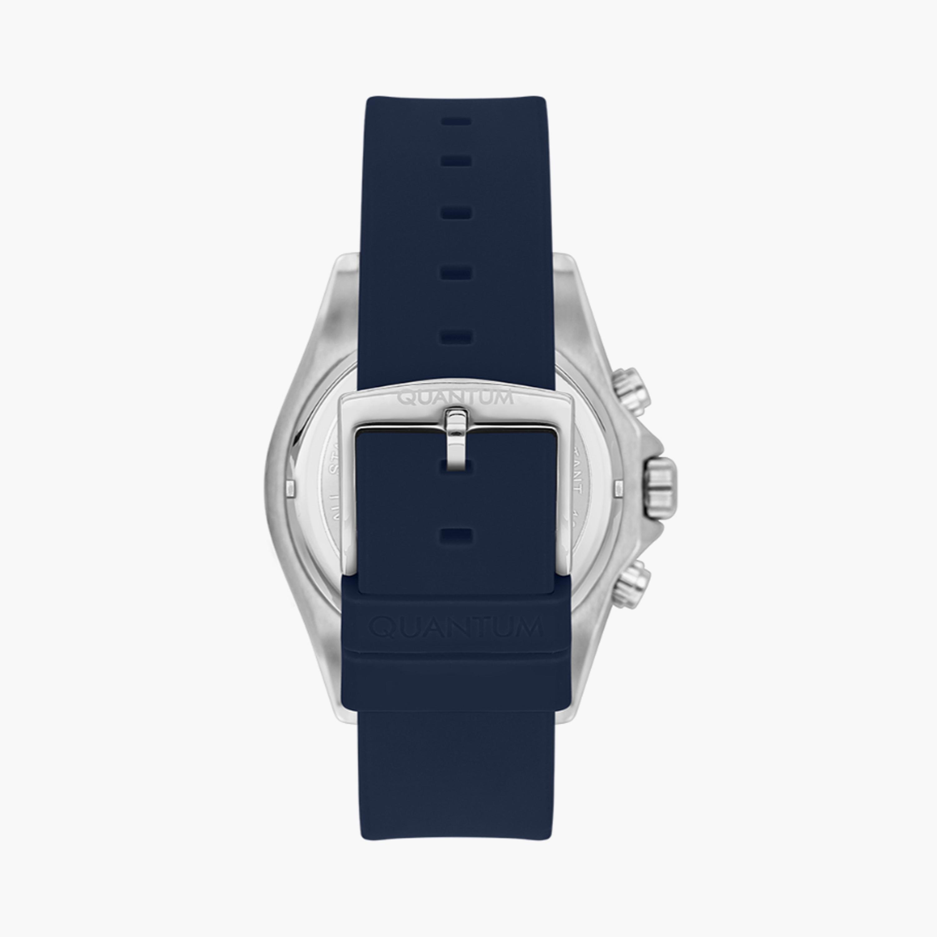 Quantum Men's 44 MM Blue Chronograph Silicone Watch | PWG1099.399-men-watchesandjewellery-watches-image-3
