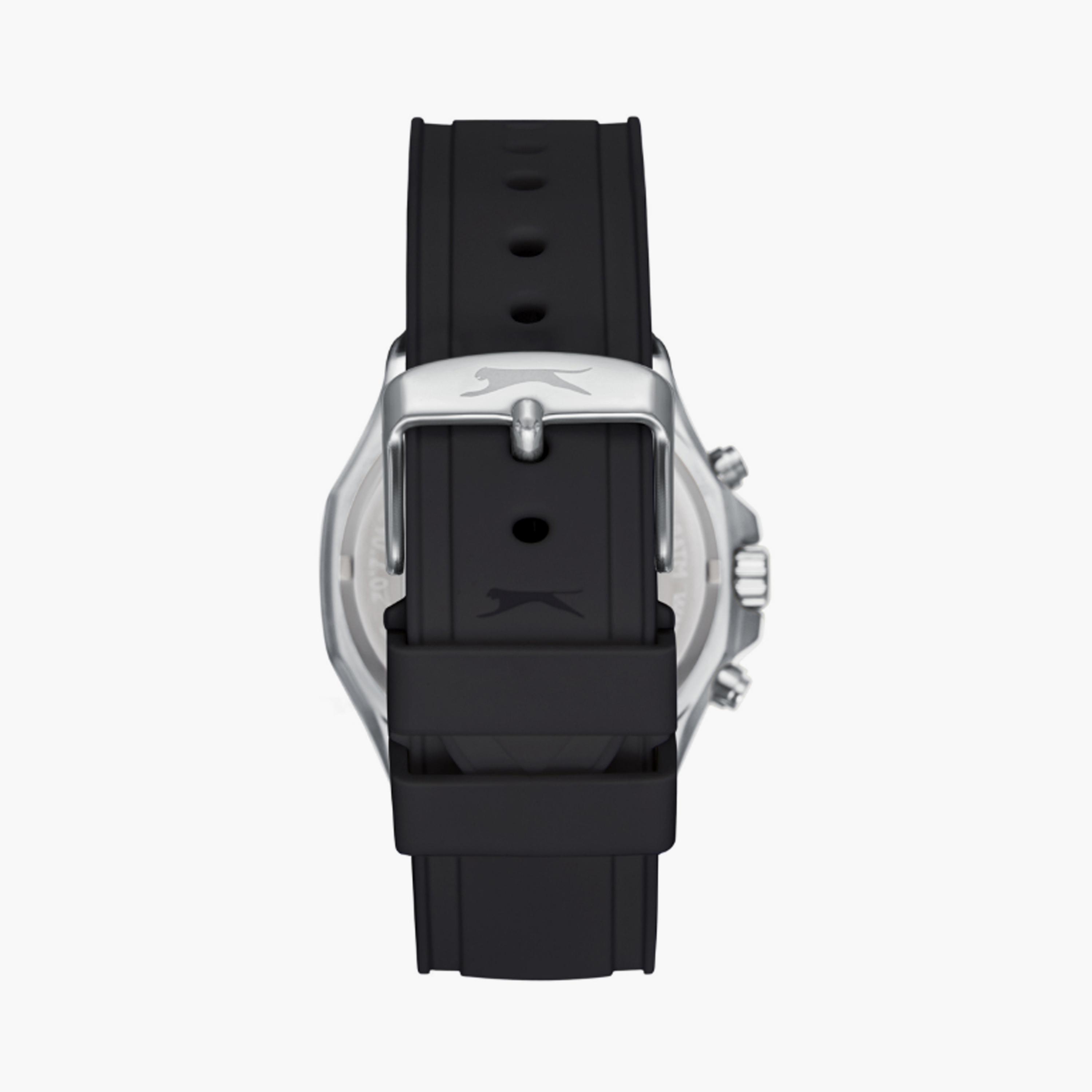 Slazenger Men's 44 MM Black Multi-Function Silicone Watch | SL.9.2390.2.01-men-watchesandjewellery-watches-image-3