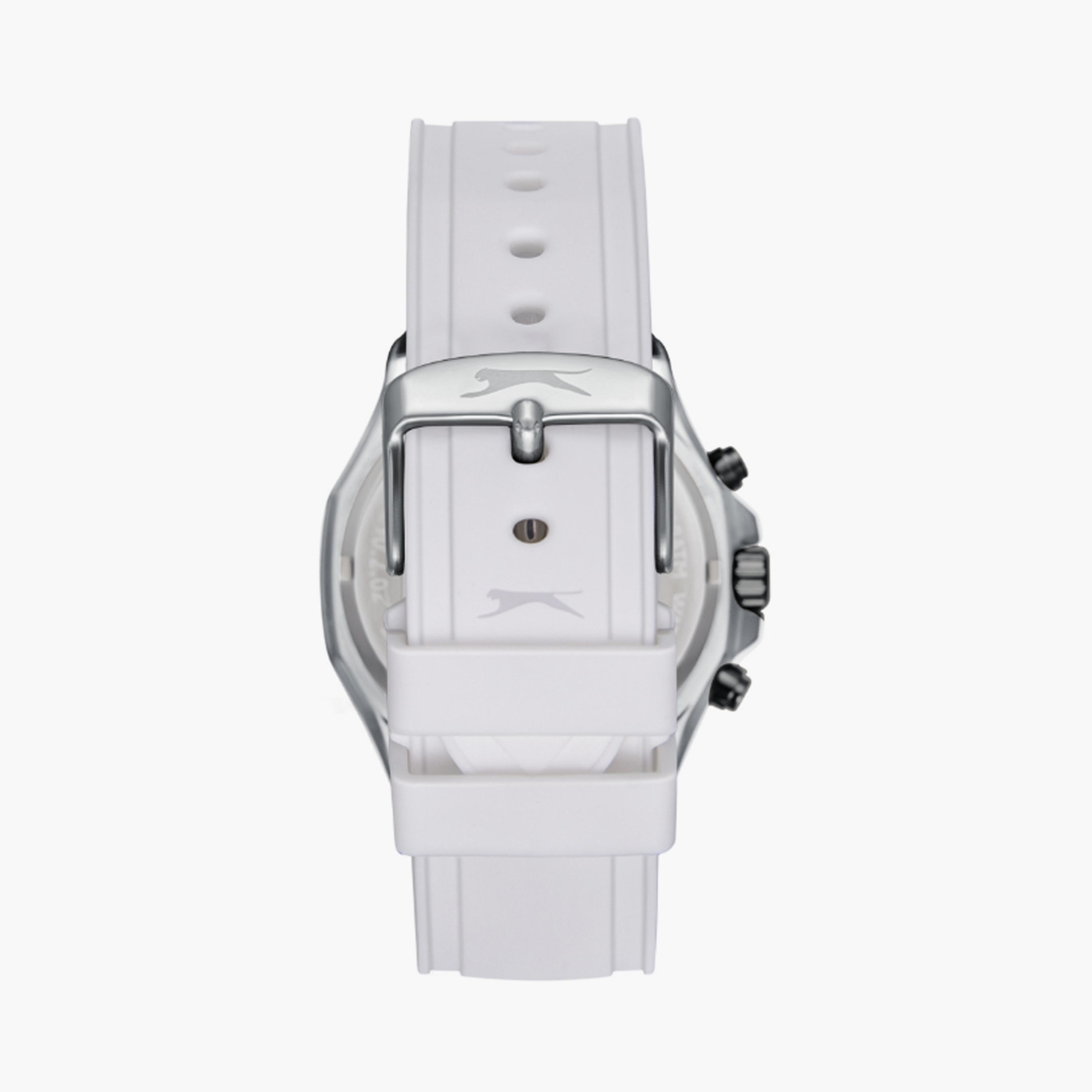 Slazenger Men's 44 MM White Multi-Function Silicone Watch | SL.9.2390.2.05-men-watchesandjewellery-watches-image-3