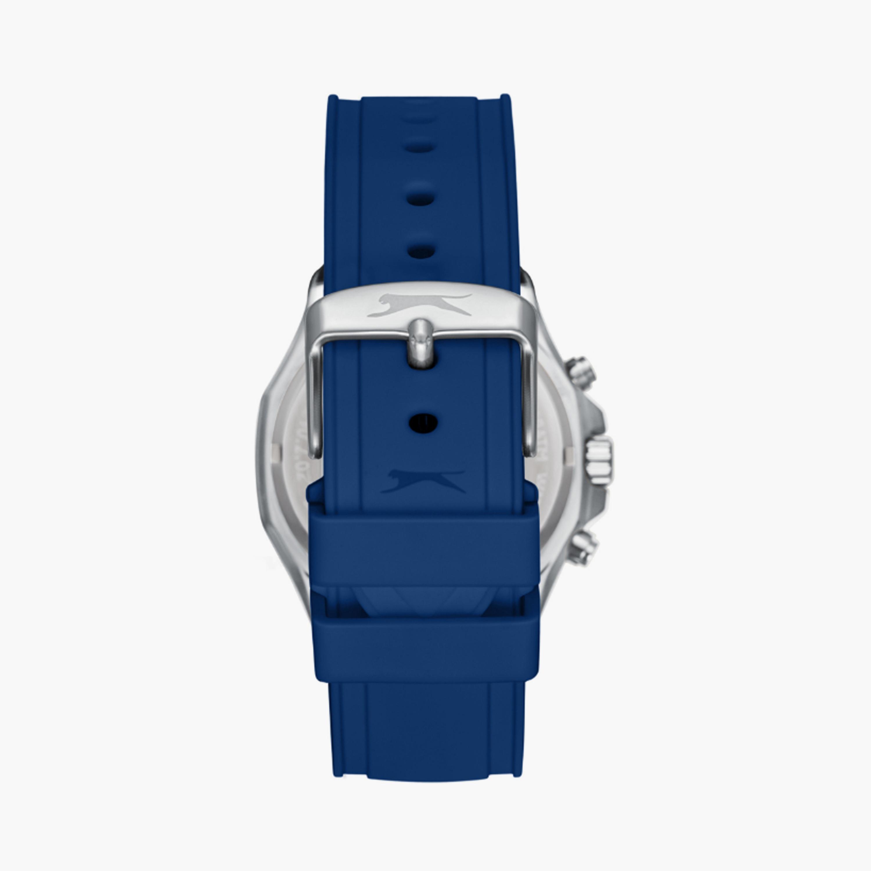 Slazenger Men's 44 MM Blue Multi-Function Silicone Watch | SL.9.2390.2.06-men-watchesandjewellery-watches-image-3