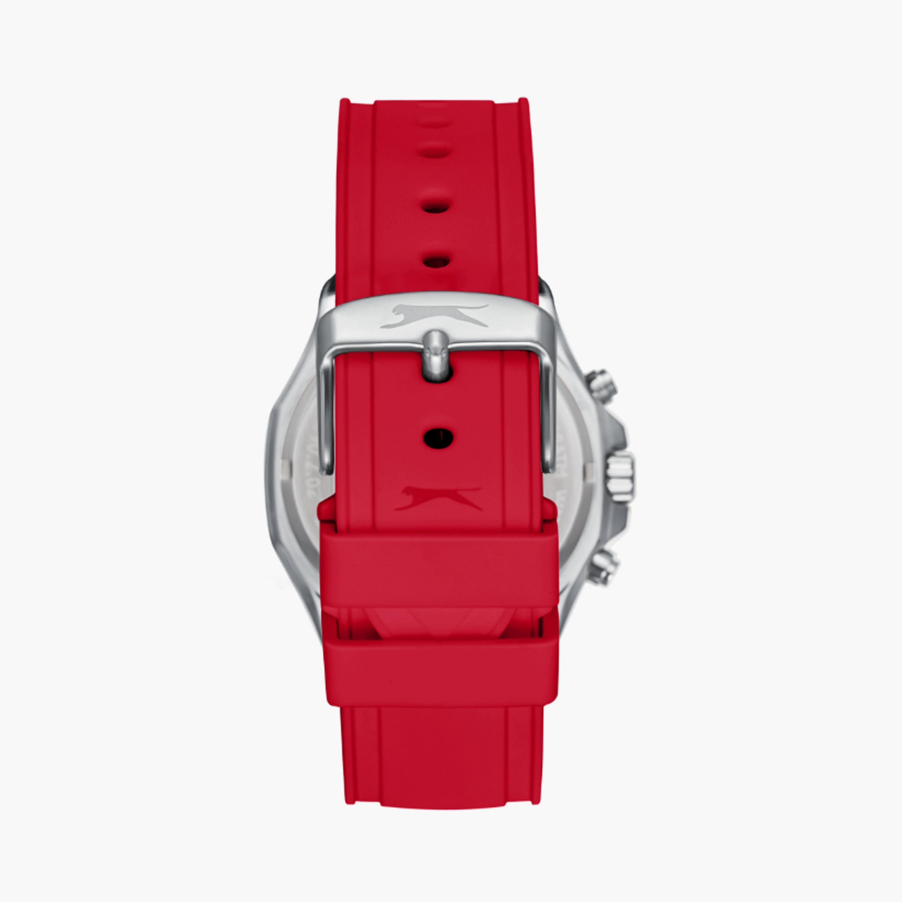 Slazenger Men's 44 MM Red Multi-Function Silicone Watch | SL.9.2390.2.08-men-watchesandjewellery-watches-image-3