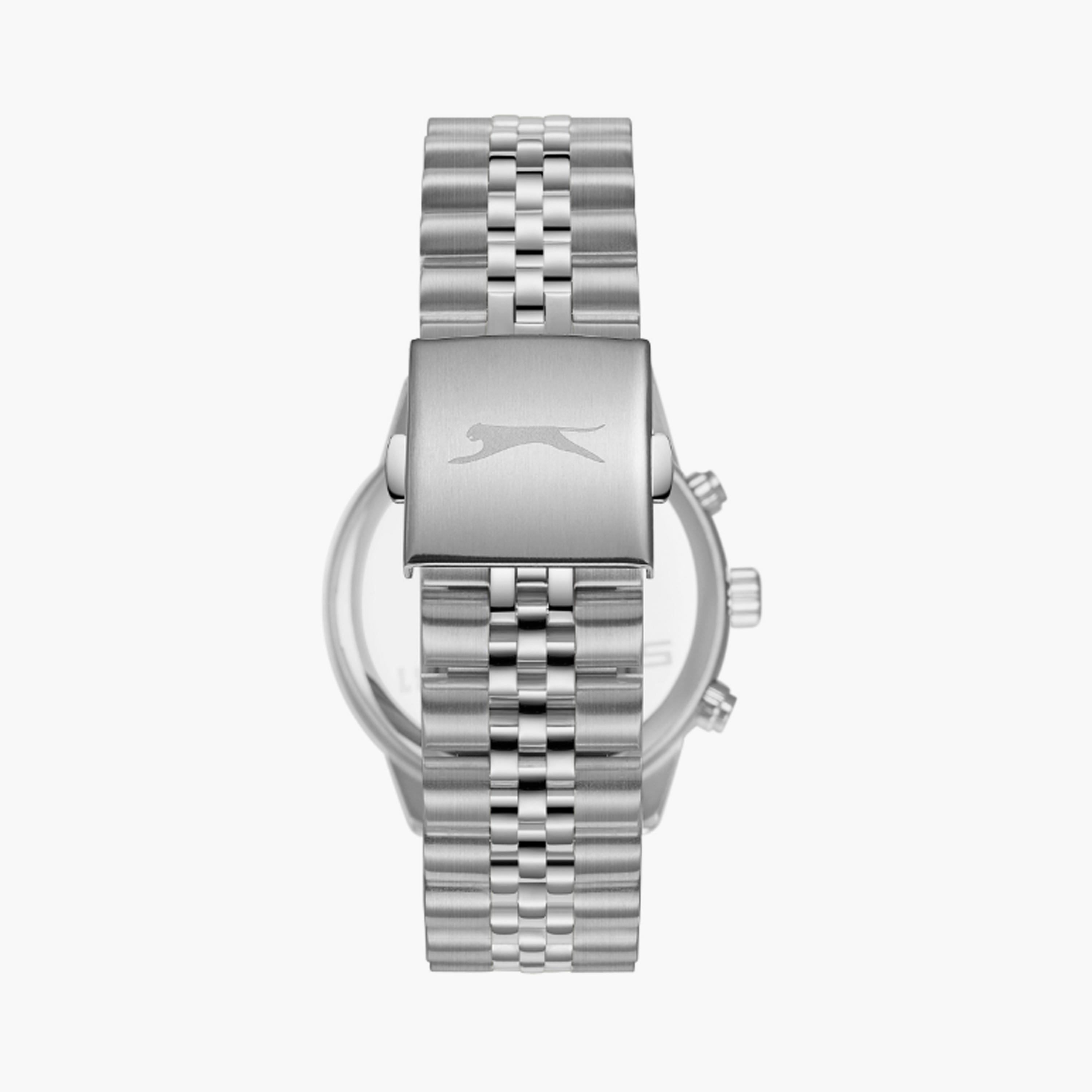 Slazenger Men's 43 MM Silver Multi-Function Stainless Steel Watch | SL.9.2407.2.04-men-watchesandjewellery-watches-image-3