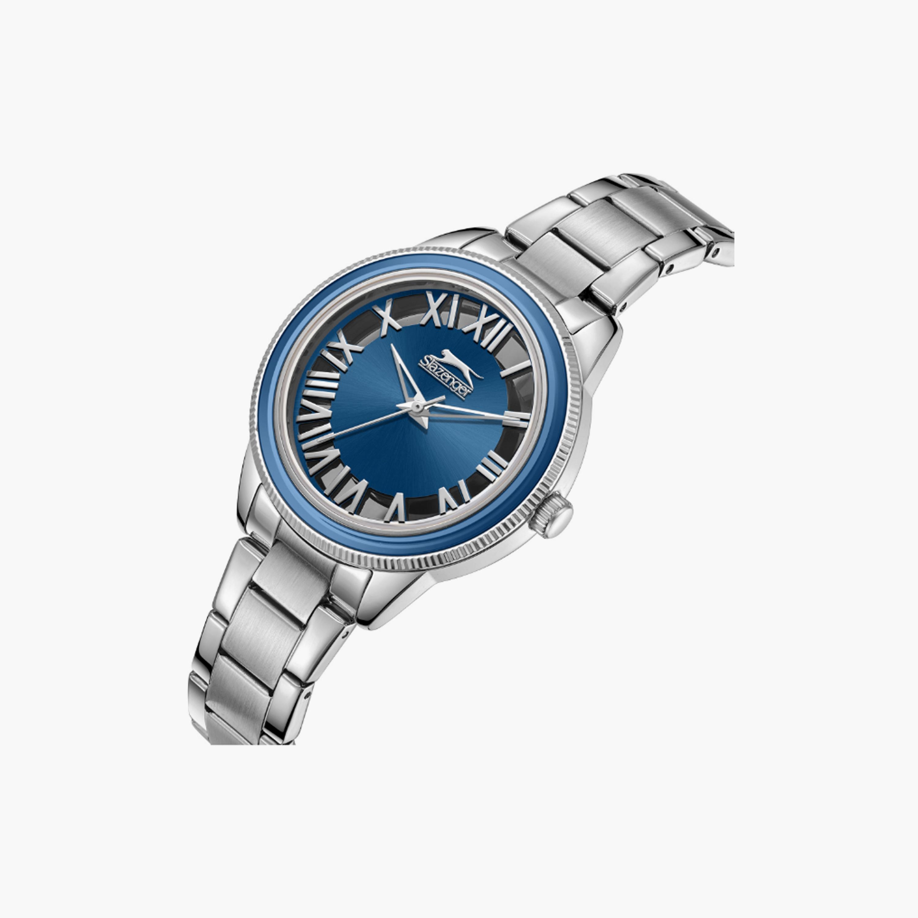 SL.9.2339.3.03 | سلازنغر ساعة حريمي انالوج وسوار ستانلس ستيل فضي مقاس 35 مم-women-watchesandjewellery-watches-image-4