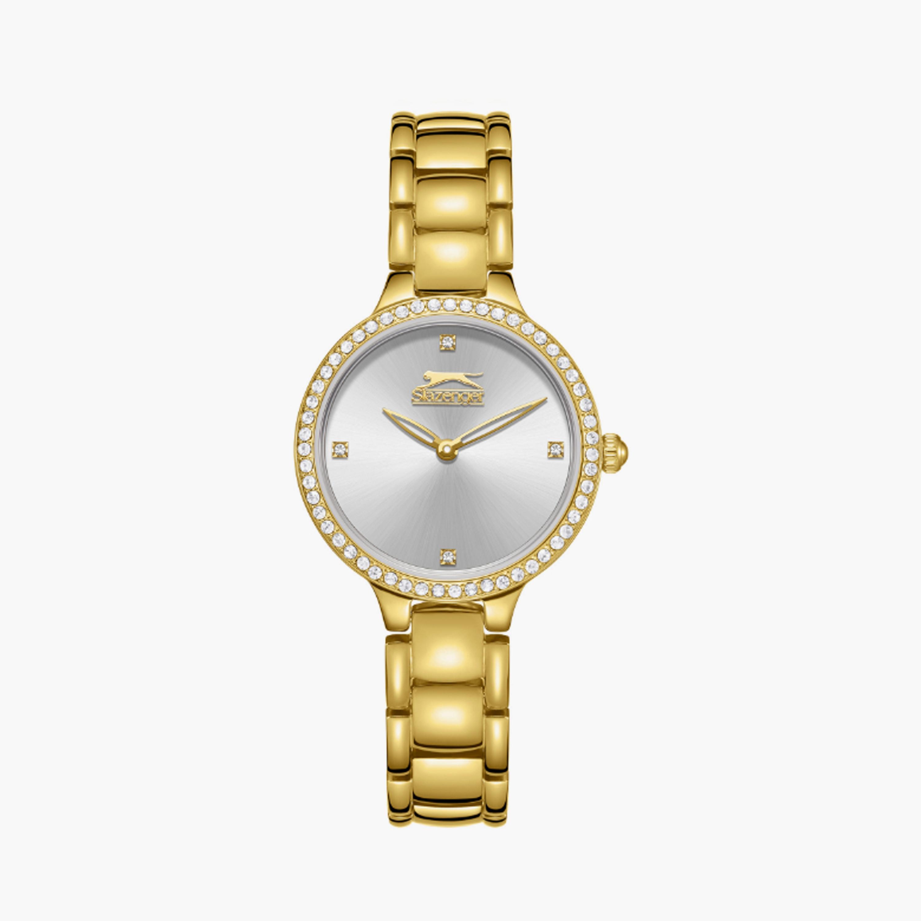 SL.9.2335.3.01 | سلازنغر ساعة حريمي انالوج وسوار ستانلس ستيل ذهبي مقاس 30 مم-women-watchesandjewellery-watches-image-1