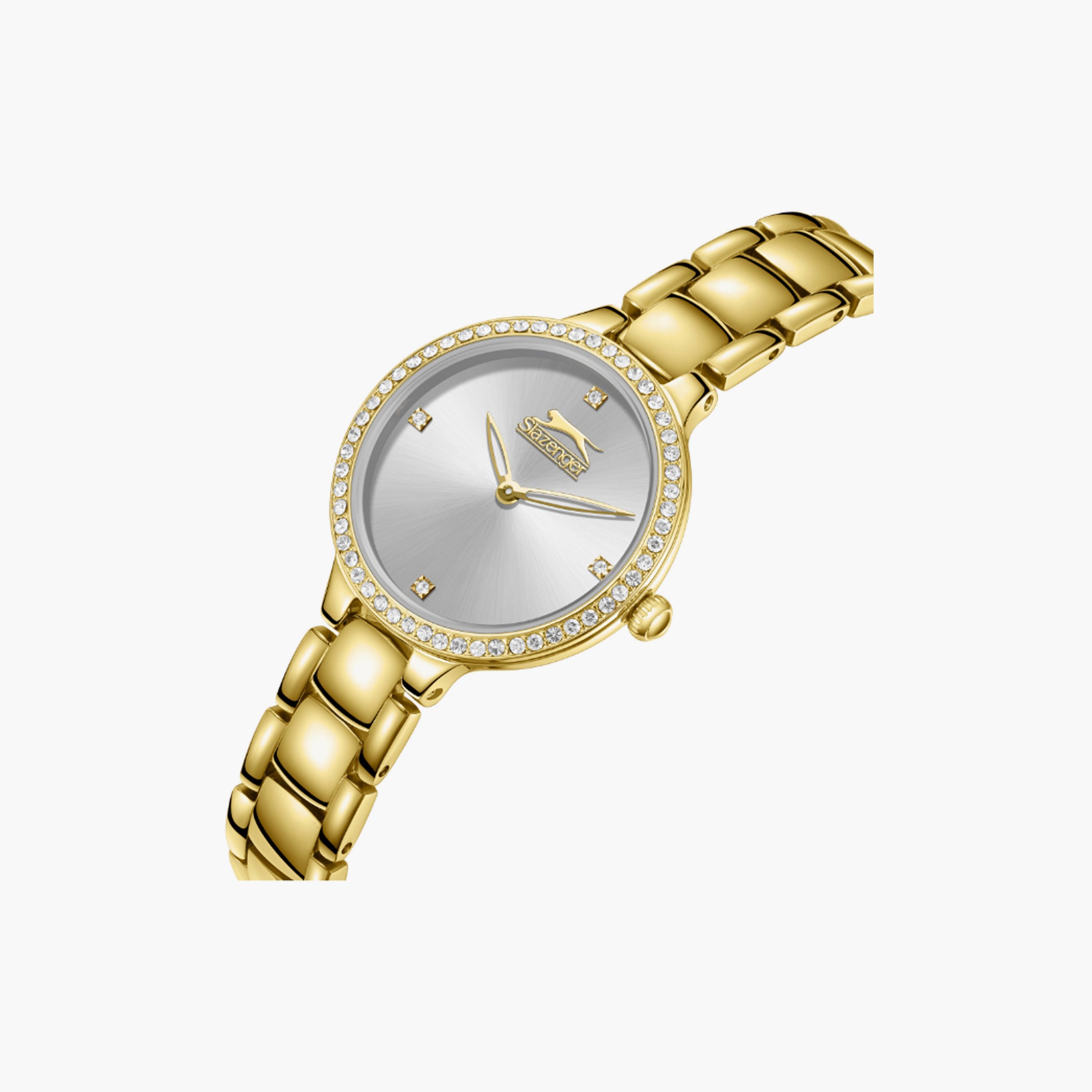 SL.9.2335.3.01 | سلازنغر ساعة حريمي انالوج وسوار ستانلس ستيل ذهبي مقاس 30 مم-women-watchesandjewellery-watches-image-4