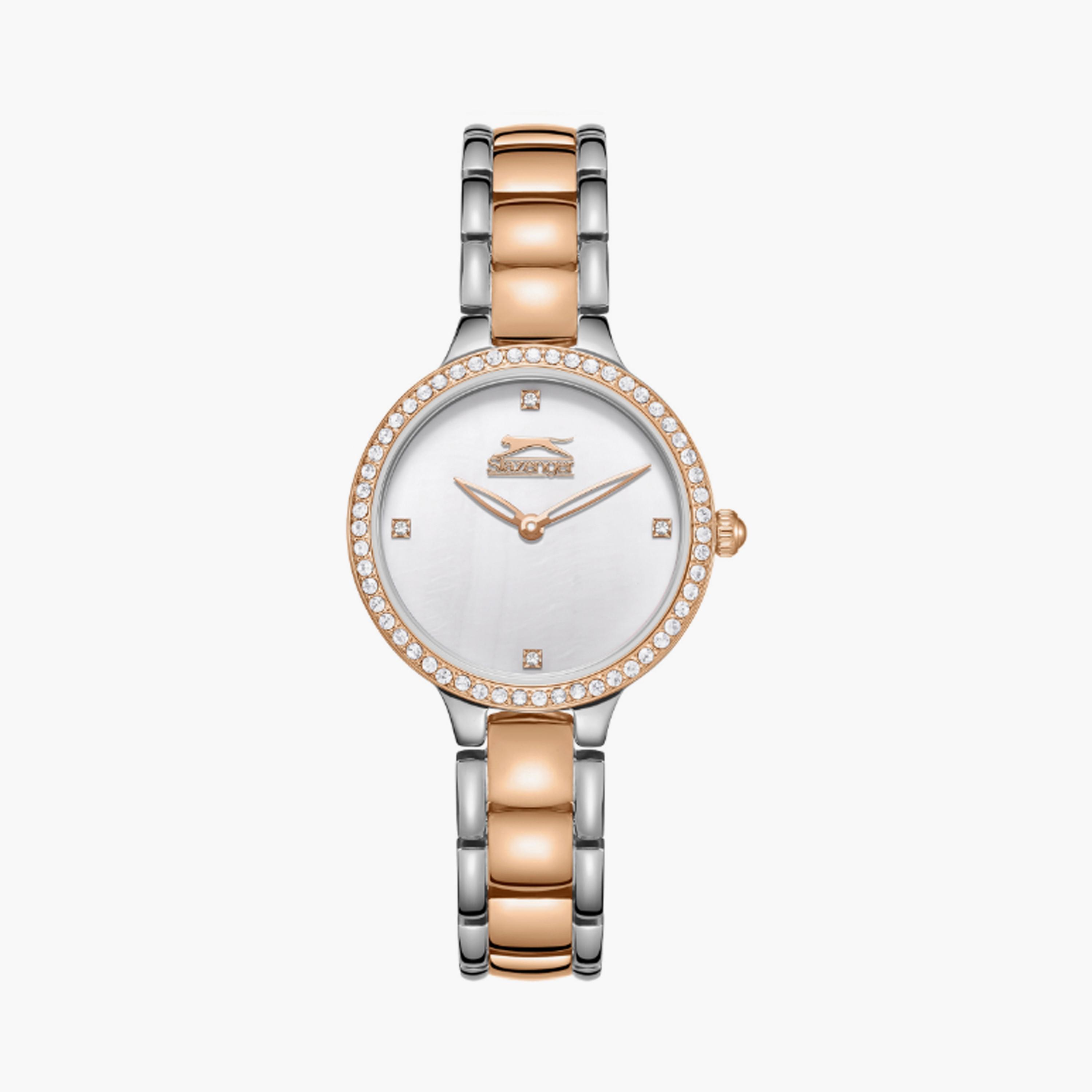 SL.9.2335.3.06 | سلازنغر ساعة حريمي انالوج وسوار ستانلس ستيل وردي ذهبي مقاس 30 مم-women-watchesandjewellery-watches-image-1