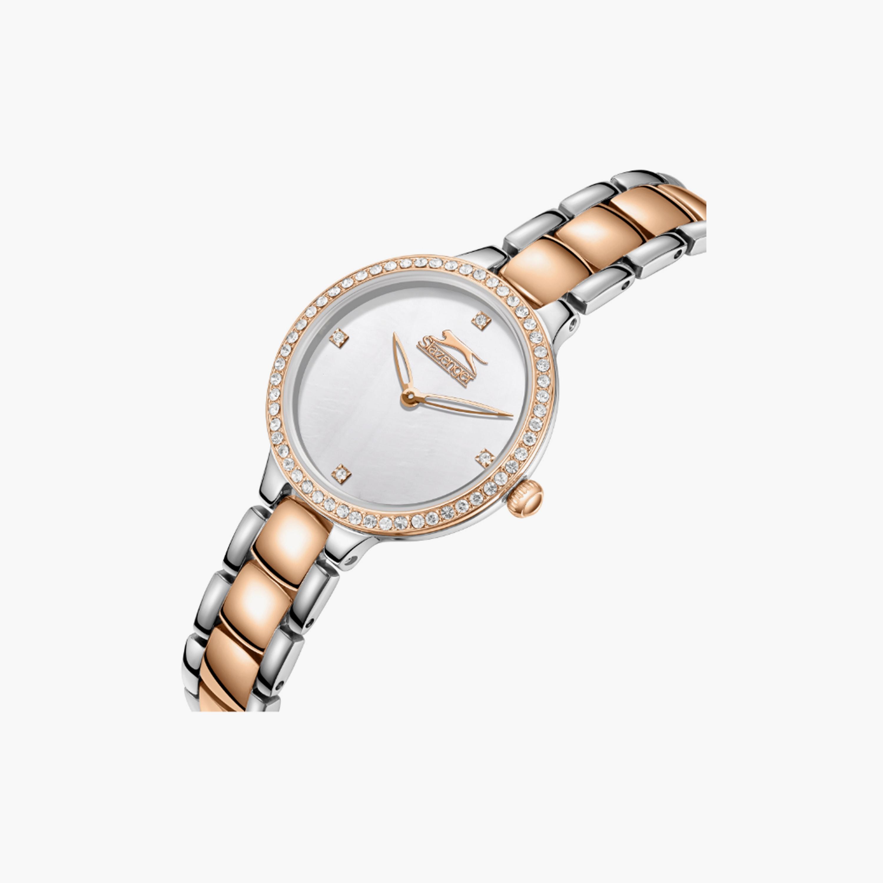 SL.9.2335.3.06 | سلازنغر ساعة حريمي انالوج وسوار ستانلس ستيل وردي ذهبي مقاس 30 مم-women-watchesandjewellery-watches-image-4