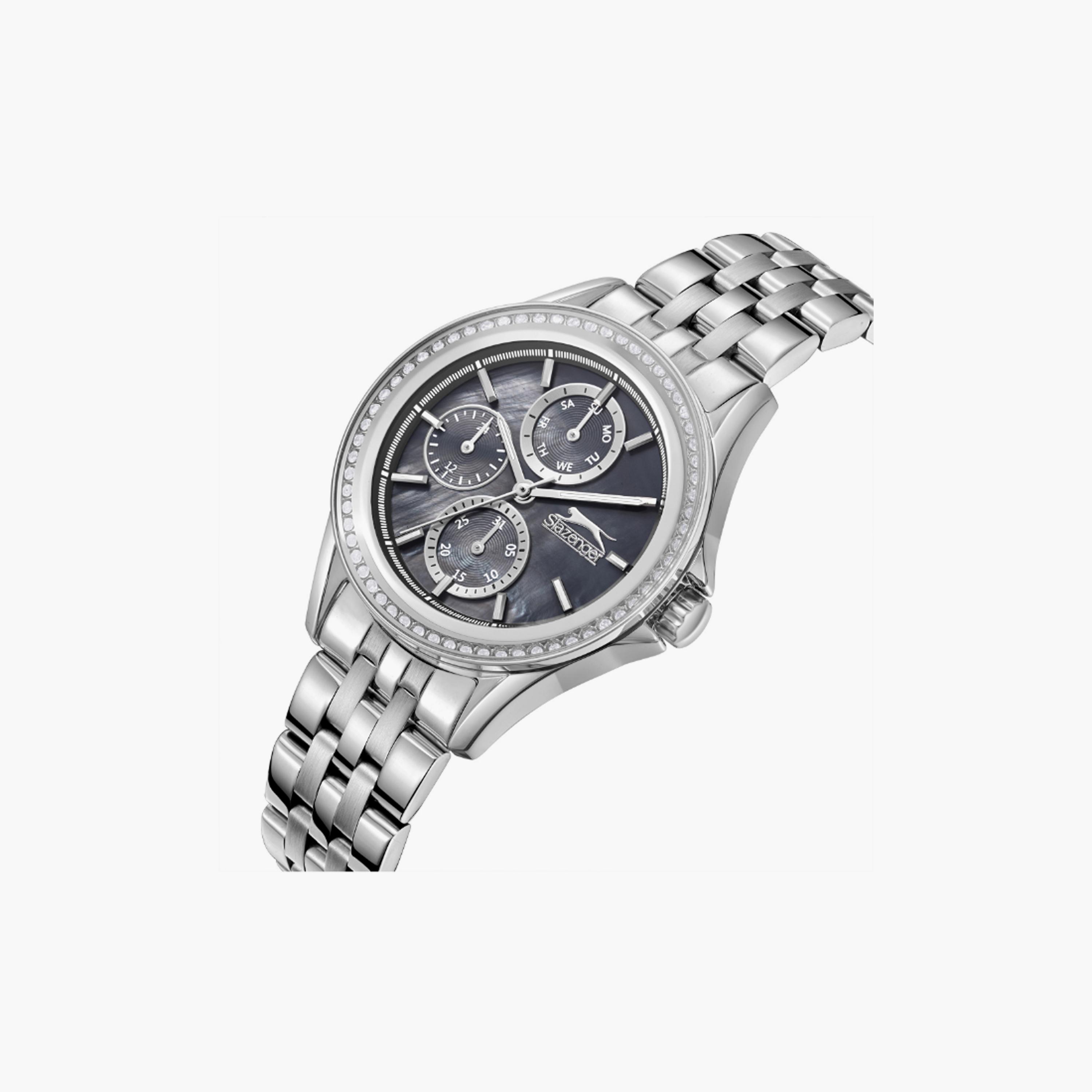 Slazenger Women's 34 MM Silver Multi-Function Stainless Steel Watch | SL.9.2392.4.01-women-watchesandjewellery-watches-image-4