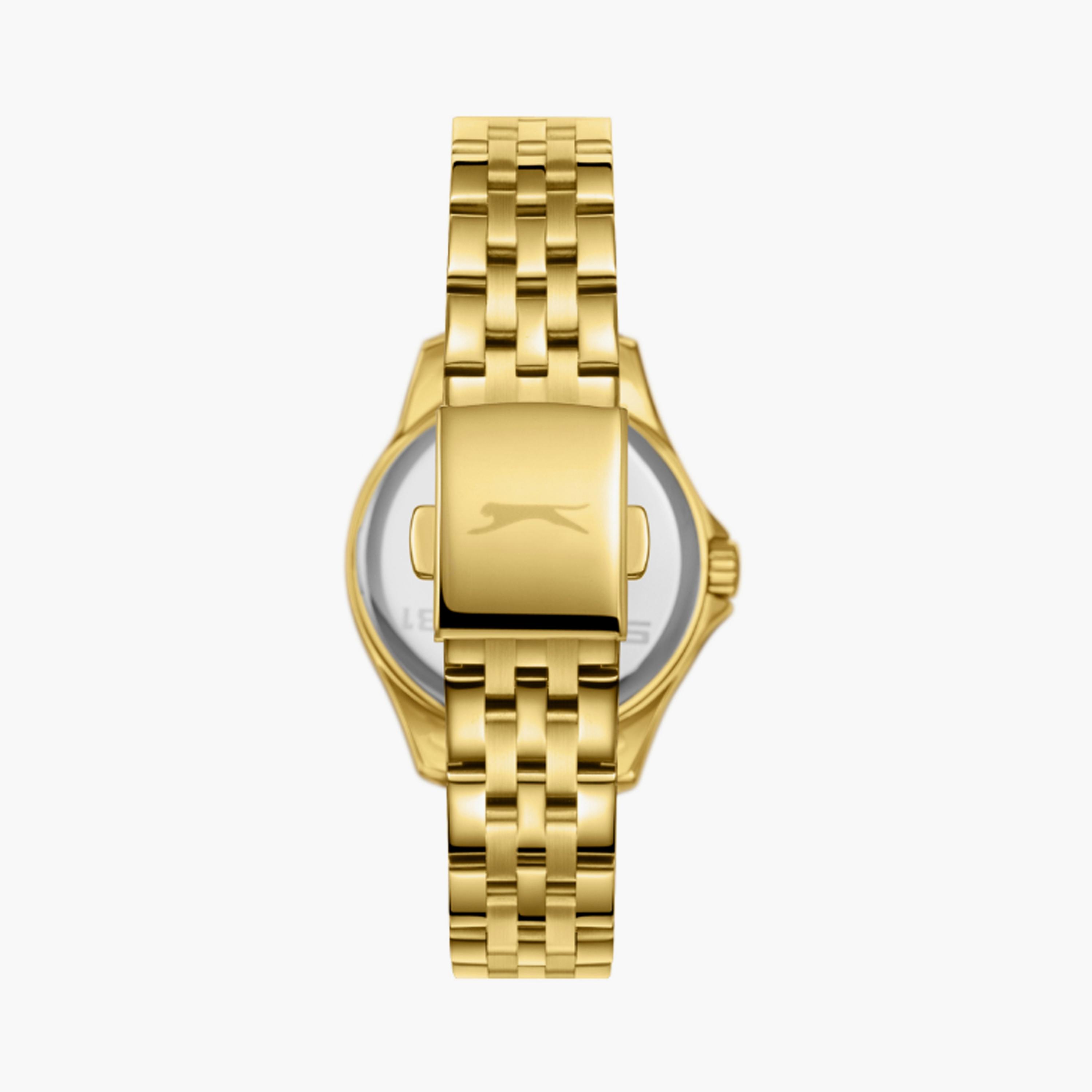 SL.9.2392.4.06 | سلازنغر ساعة حريمي متعددة الوظائف وسوار ستانلس ستيل ذهبي مقاس 34 مم-women-watchesandjewellery-watches-image-3