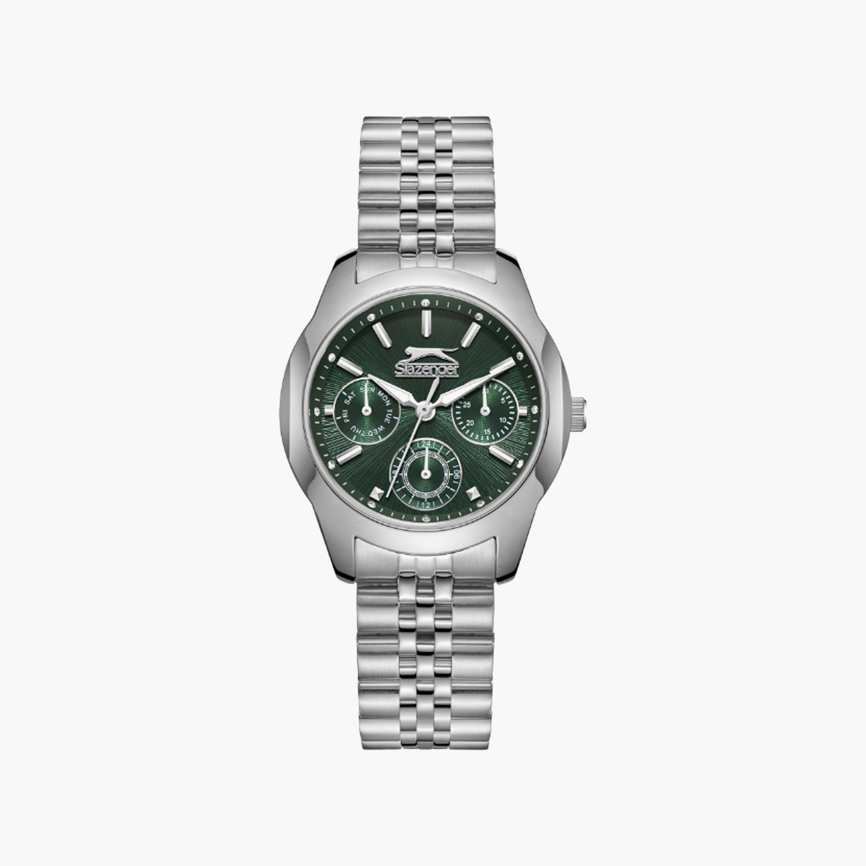 Slazenger Women's 33 MM Silver Multi-Function Stainless Steel Watch | SL.9.2408.4.04-women-watchesandjewellery-watches-image-1