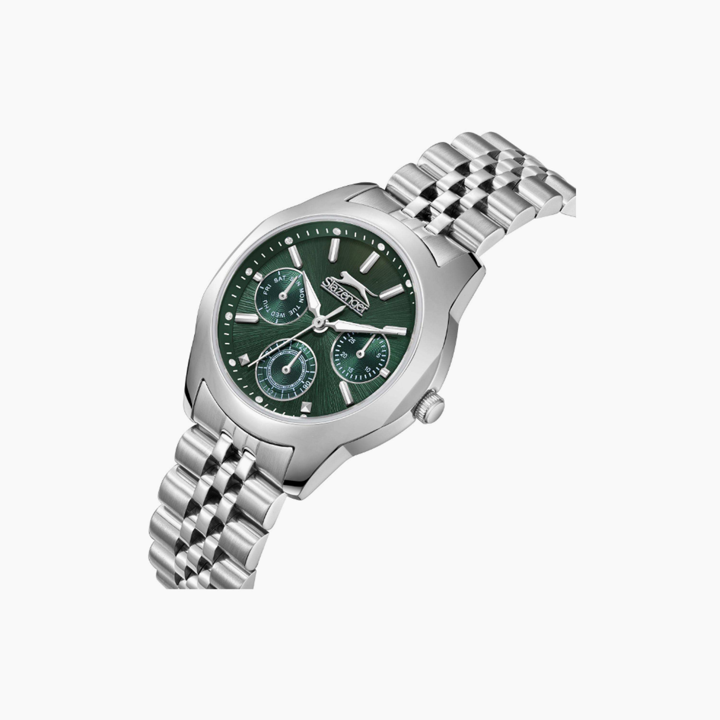 Slazenger Women's 33 MM Silver Multi-Function Stainless Steel Watch | SL.9.2408.4.04-women-watchesandjewellery-watches-image-4