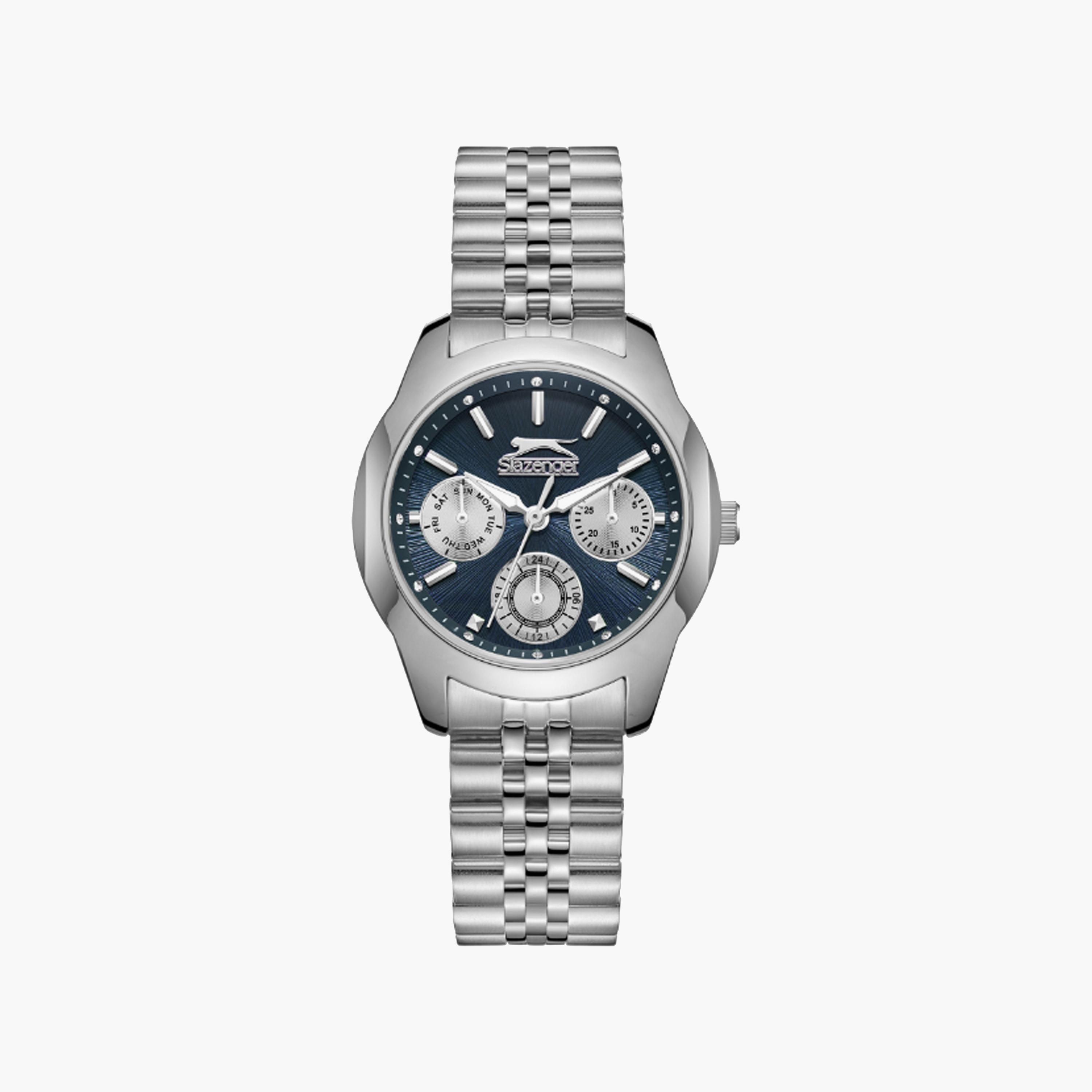 Slazenger Women's 33 MM Silver Multi-Function Stainless Steel Watch | SL.9.2408.4.05-women-watchesandjewellery-watches-image-1