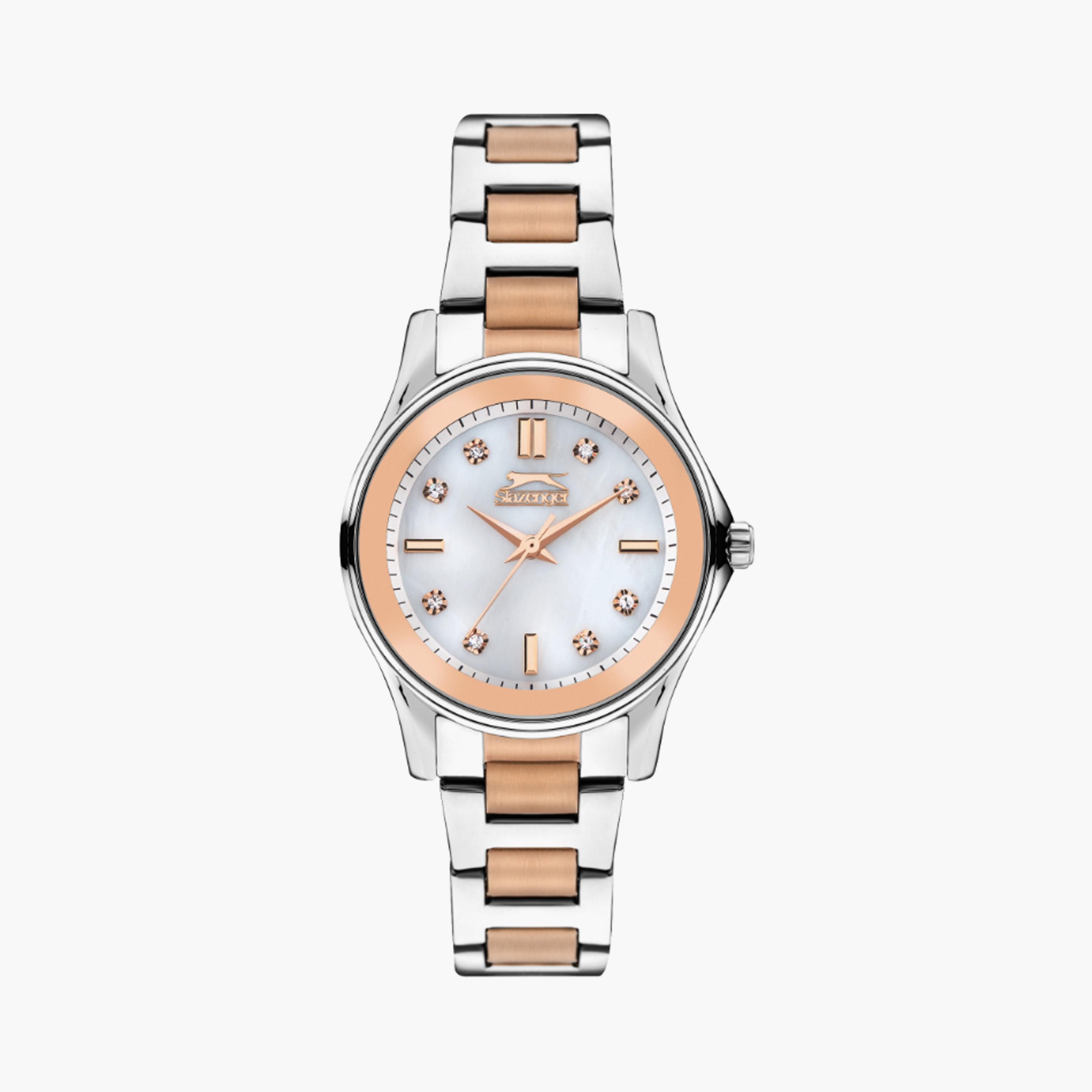 SL.9.2235.3.02 | سلازنغر ساعة حريمي انالوج وسوار ستانلس ستيل وردي ذهبي مقاس 32 مم-women-watchesandjewellery-watches-image-1