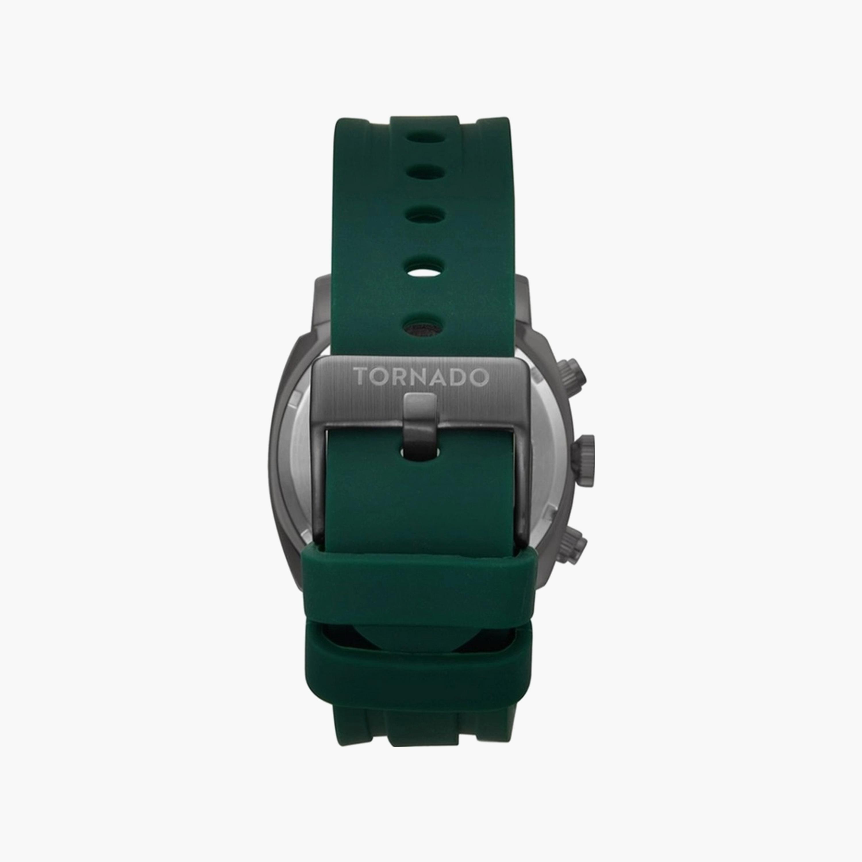 Tornado Men's 43 MM Green Chronograph Silicone Watch | T9102-XSHB-men-watchesandjewellery-watches-image-3