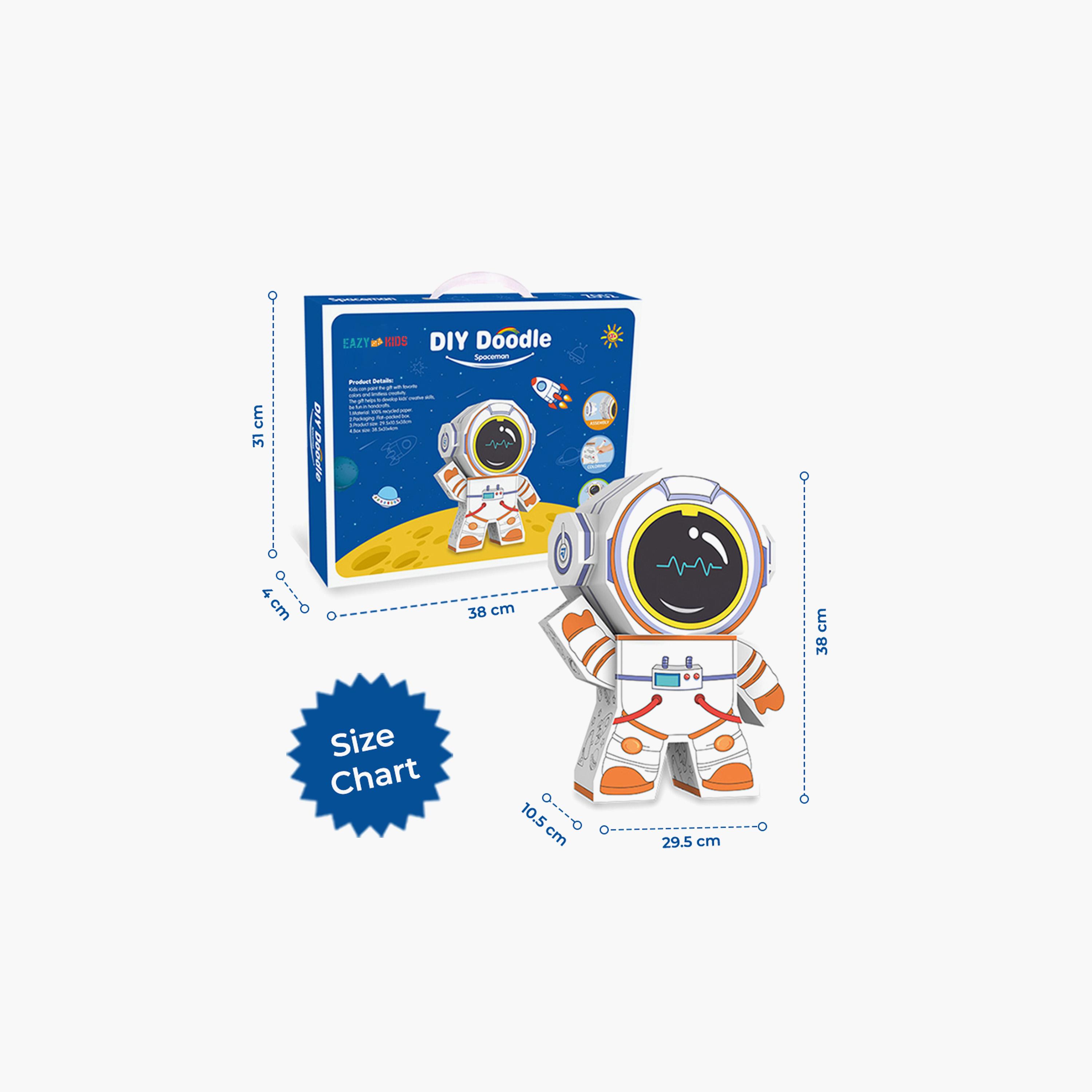 Eazy Kids DIY Creative Kit with 3-Piece Pans - Spaceman - 3 Years+-school-artsandcrafts-image-6