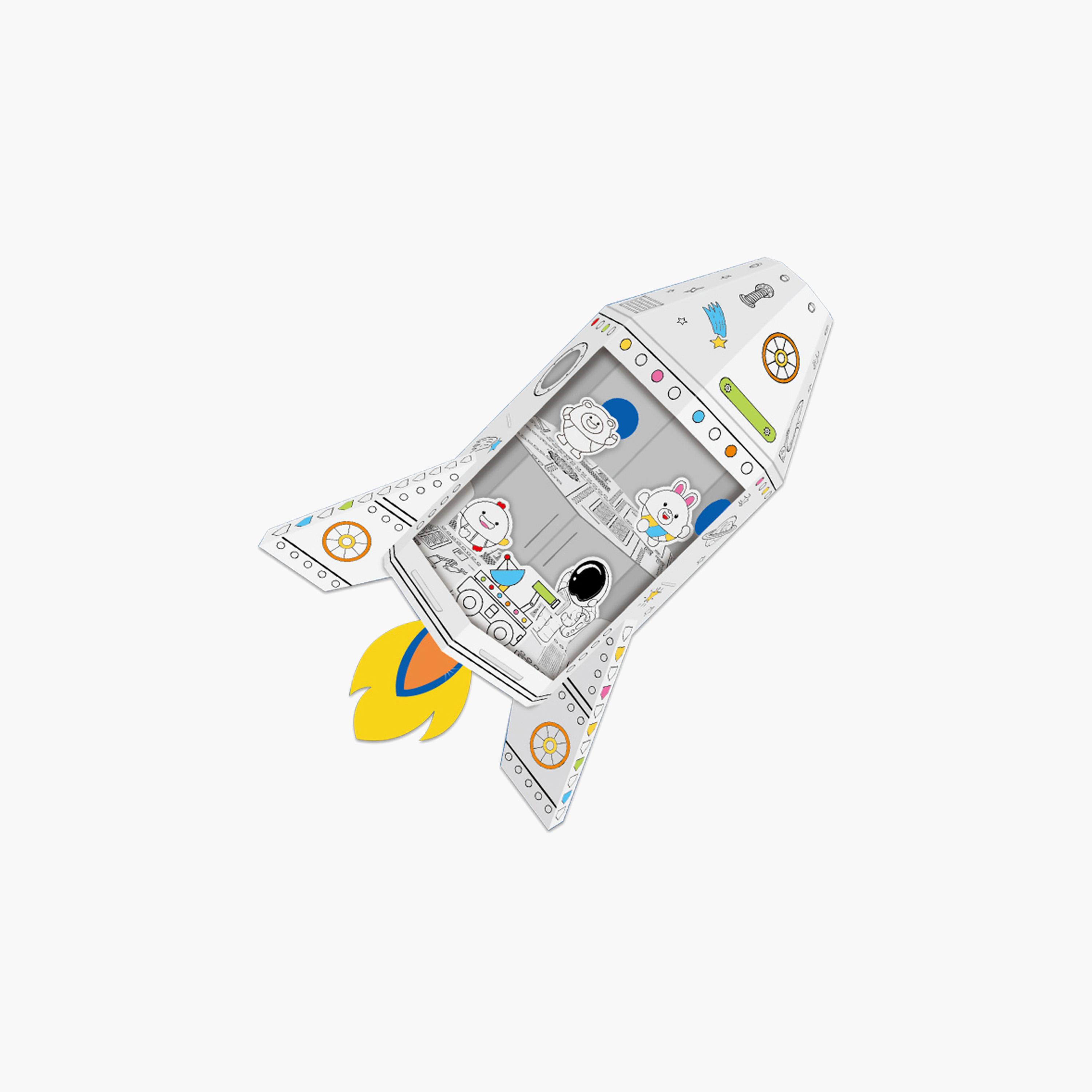 Eazy Kids DIY Creative Kit with 3-Piece Pans - Spacecraft - 3 Years+-school-artsandcrafts-image-1