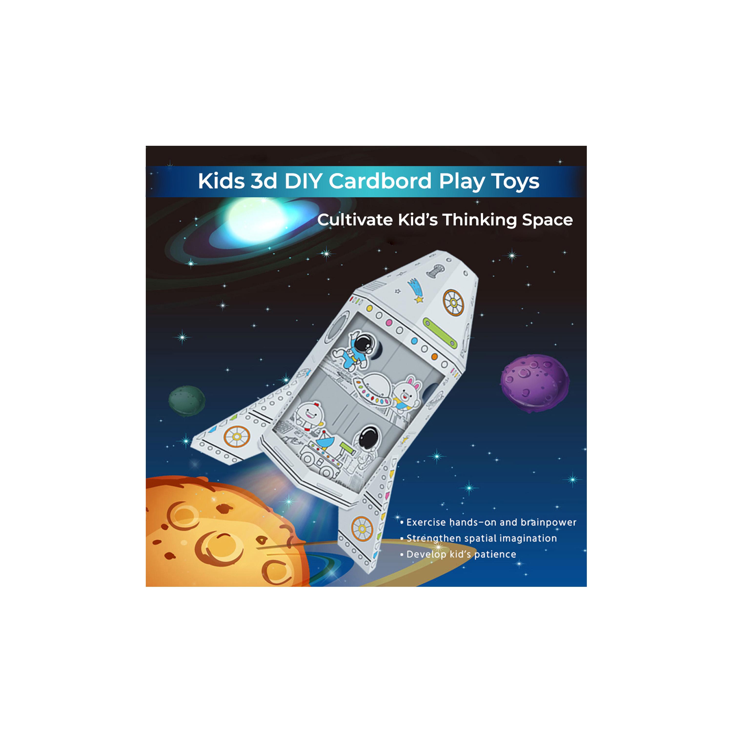 Eazy Kids DIY Creative Kit with 3-Piece Pans - Spacecraft - 3 Years+-school-artsandcrafts-image-3