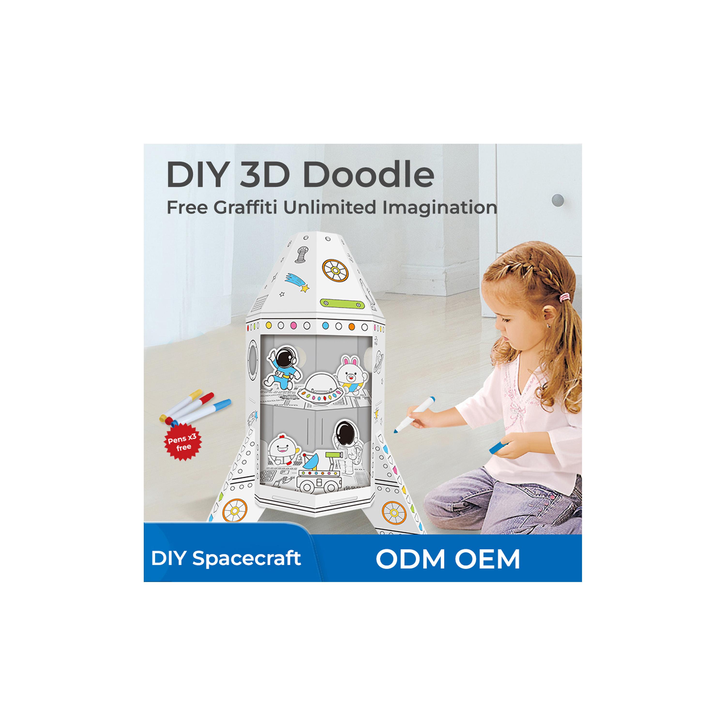 Eazy Kids DIY Creative Kit with 3-Piece Pans - Spacecraft - 3 Years+-school-artsandcrafts-image-6