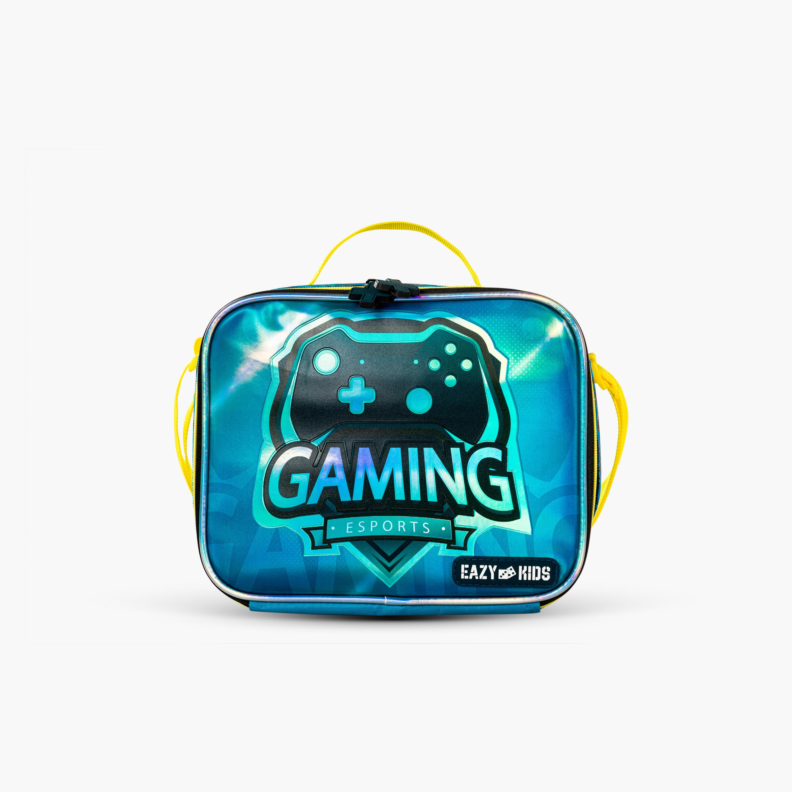 Eazy Kids 4-Piece Backpack with Trolley, Lunch Bag & Pencil Case - 16 Inch - Gaming-school-bagsandbackpacks-trolleybags-image-10