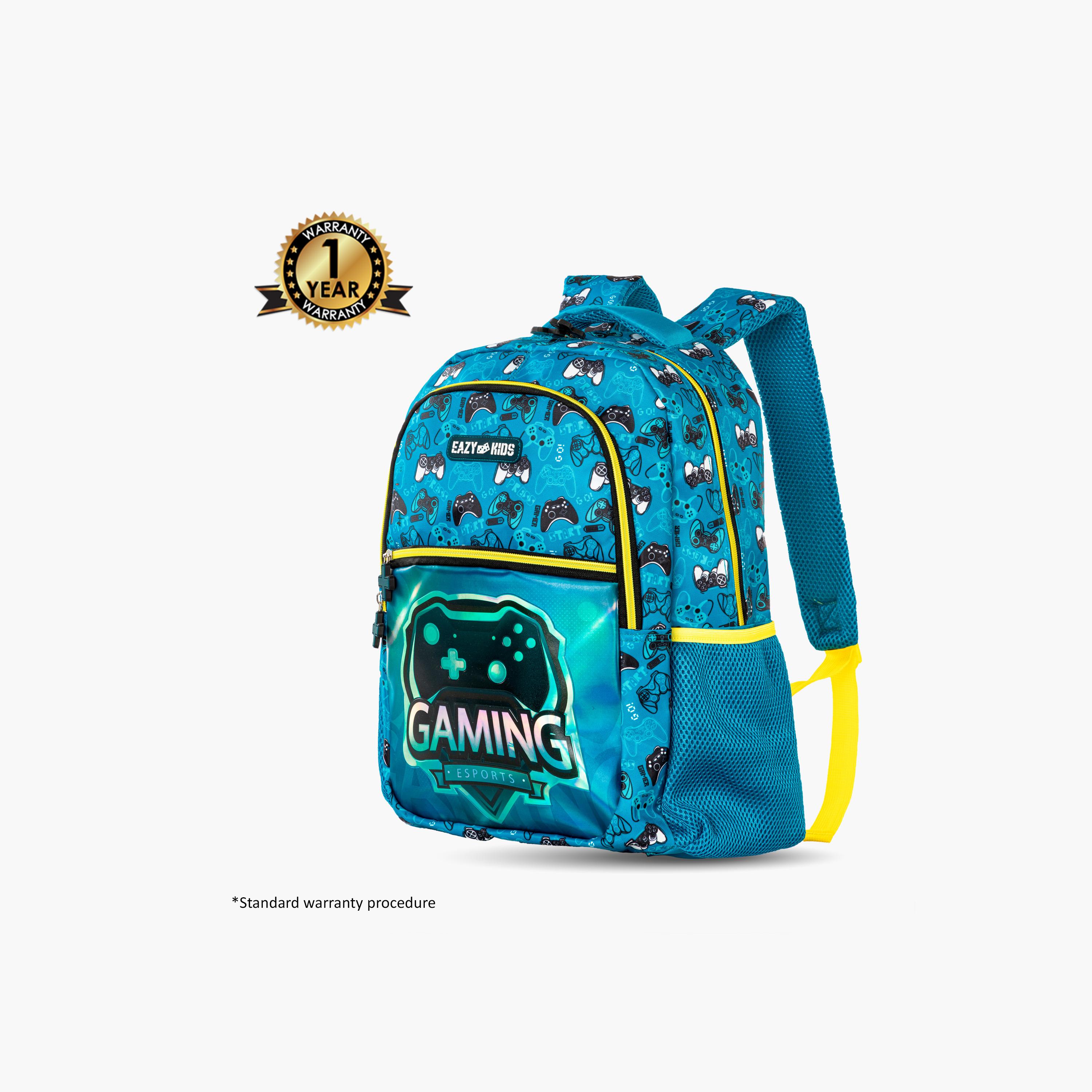 Eazy Kids 4-Piece Backpack with Trolley, Lunch Bag & Pencil Case - 16 Inch - Gaming-school-bagsandbackpacks-trolleybags-image-8