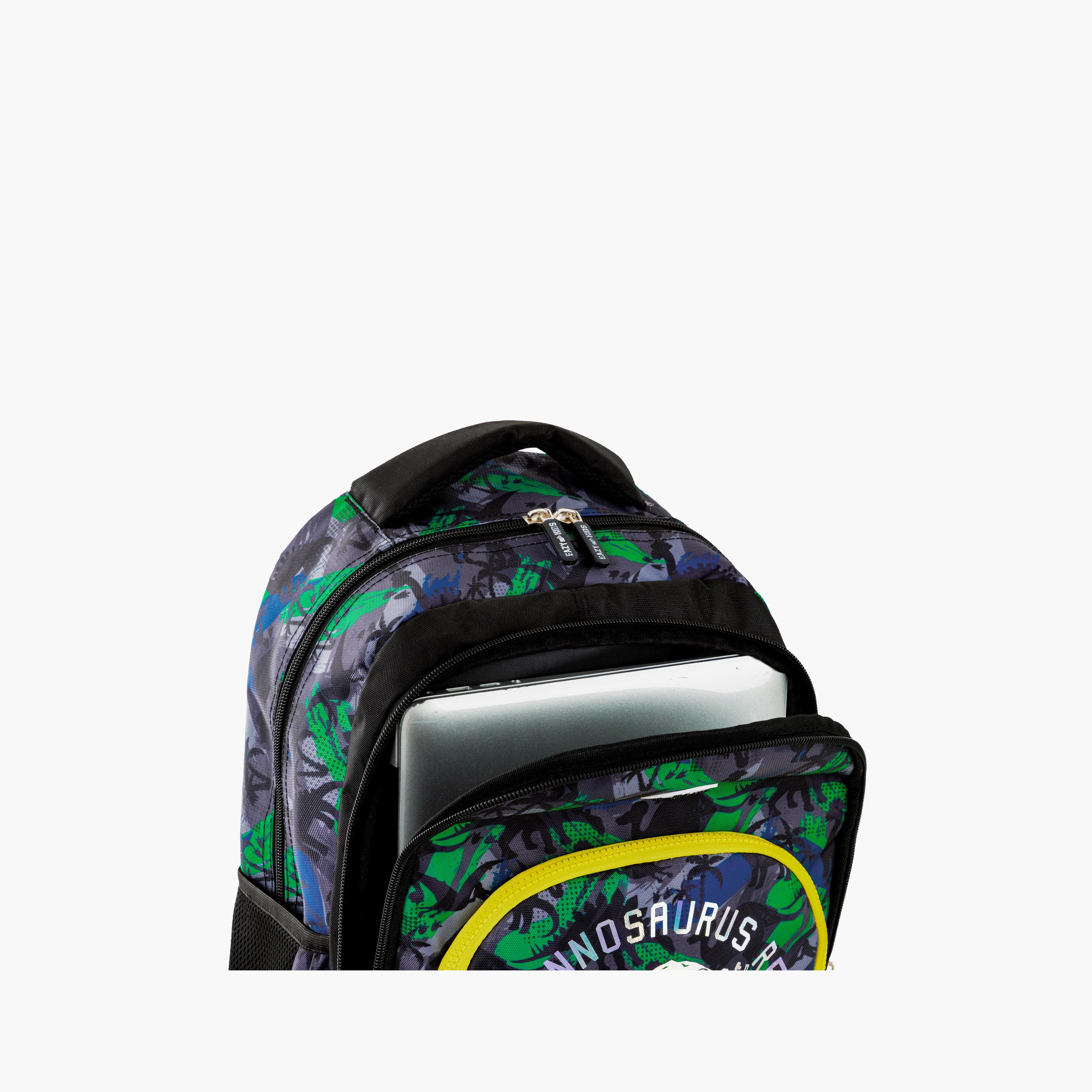 Eazy Kids 4-Piece Backpack with Trolley, Lunch Bag & Pencil Case - 17 Inch - T-Rex - Multicolour-school-bagsandbackpacks-trolleybags-image-10