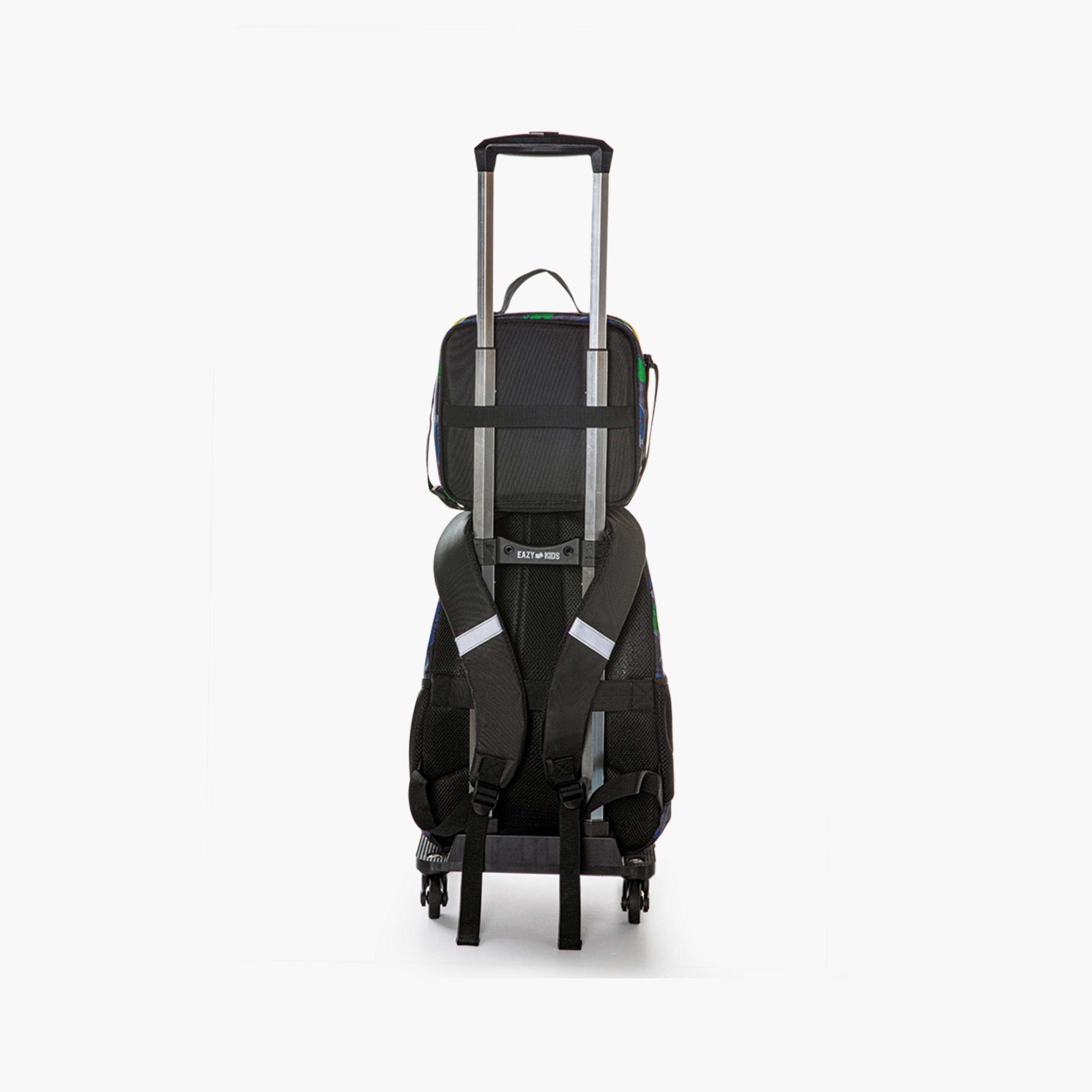 Eazy Kids 4-Piece Backpack with Trolley, Lunch Bag & Pencil Case - 17 Inch - T-Rex - Multicolour-school-bagsandbackpacks-trolleybags-image-7