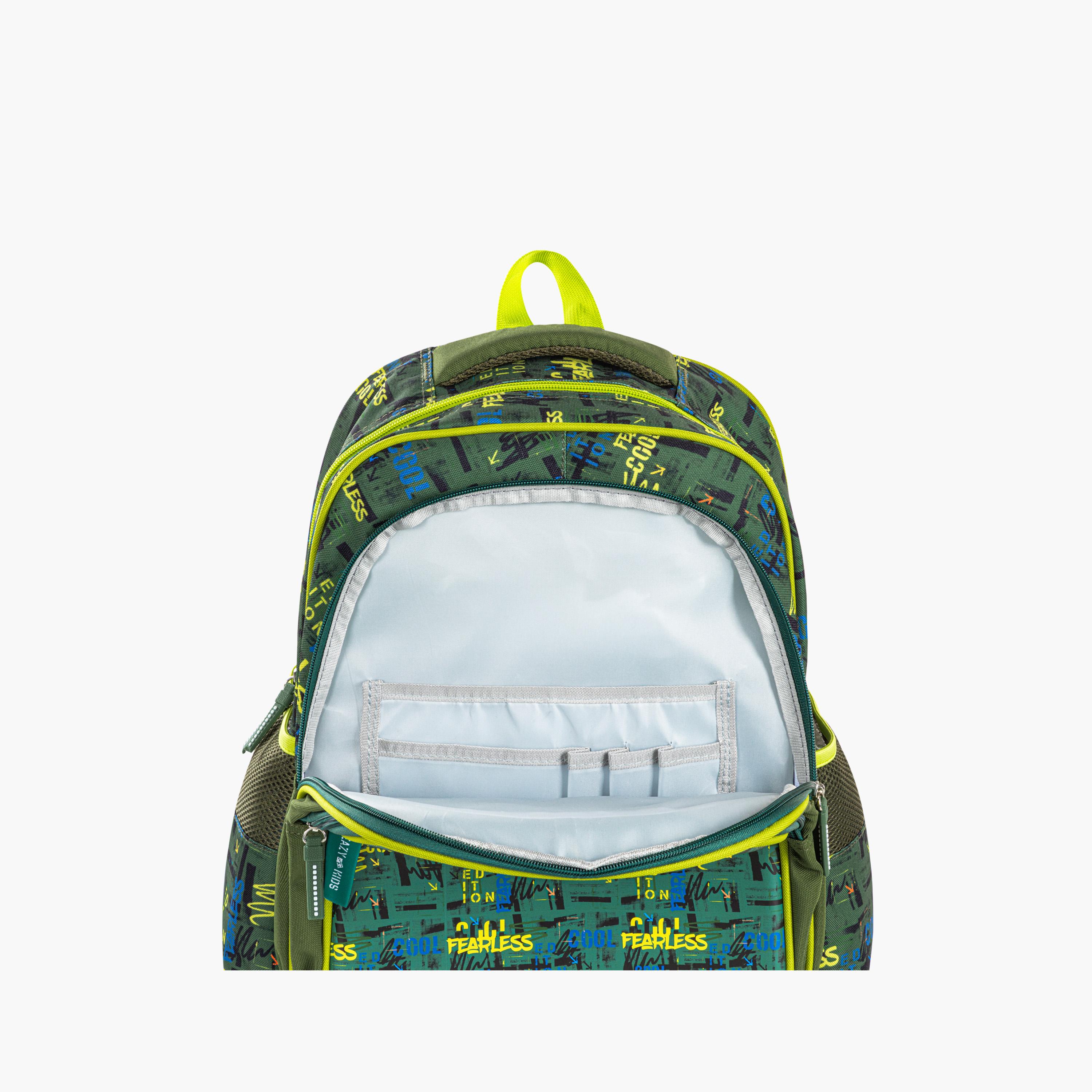 Eazy Kids School Bag with Trolley & Pencil Case - 16 Inch - Dino - Green-school-bagsandbackpacks-trolleybags-image-11