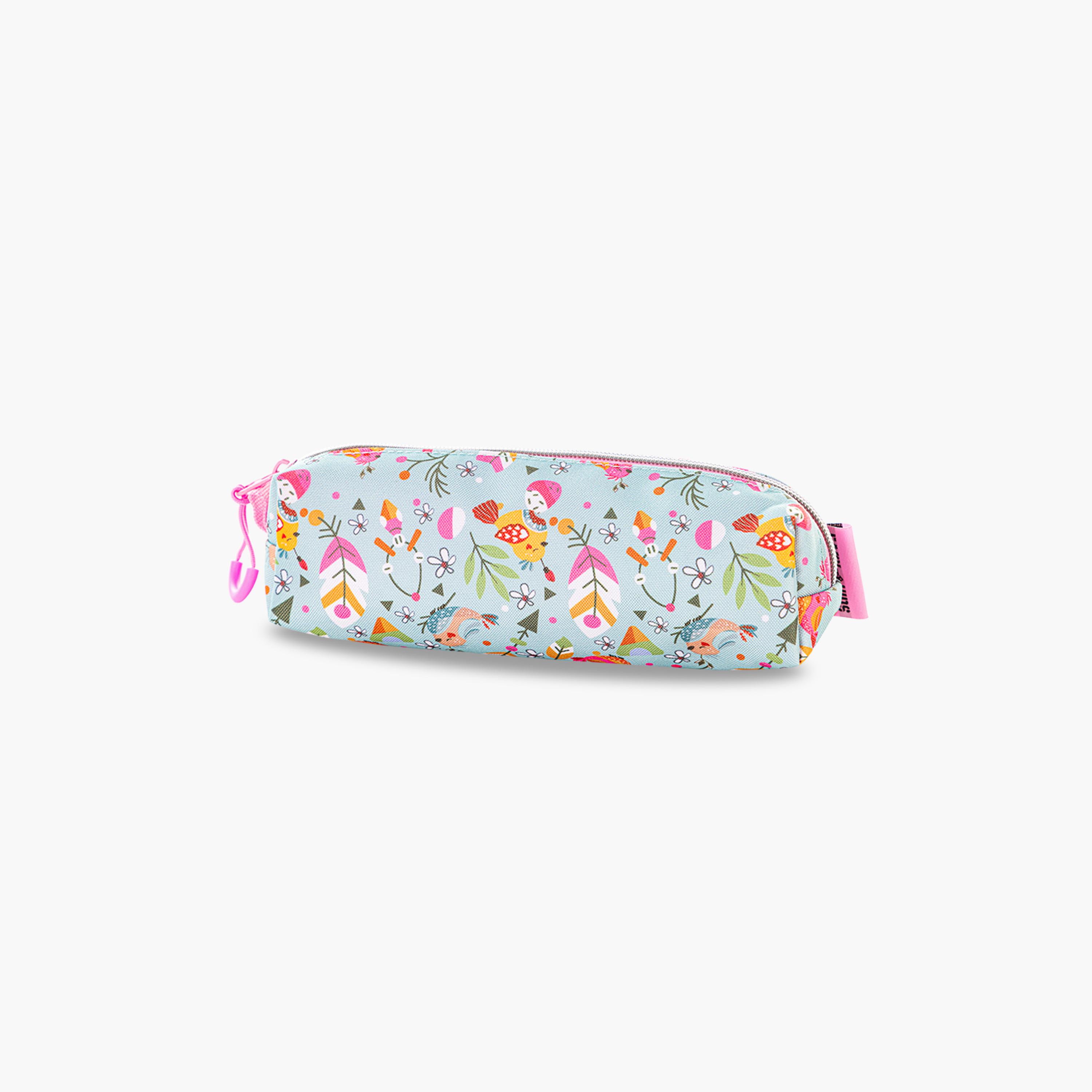 Eazy Kids School Bag with Trolley & Pencil Pouch - 17 Inch - Love - Pink-school-bagsandbackpacks-trolleybags-image-14