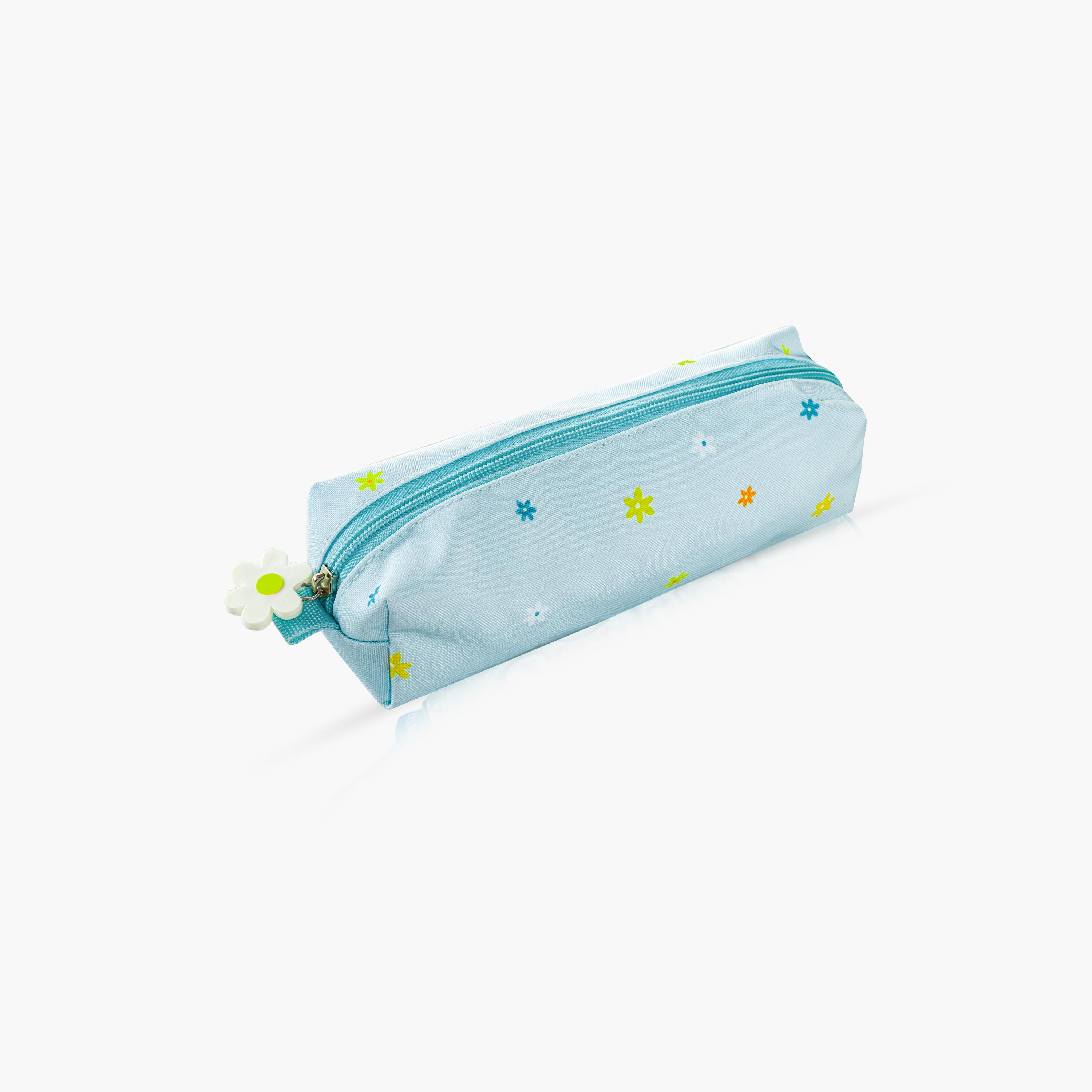 Eazy Kids School Bag with Trolley, Lunch Bag & Pencil Pouch - 17 Inch - Little Daisy - Green-school-bagsandbackpacks-trolleybags-image-15