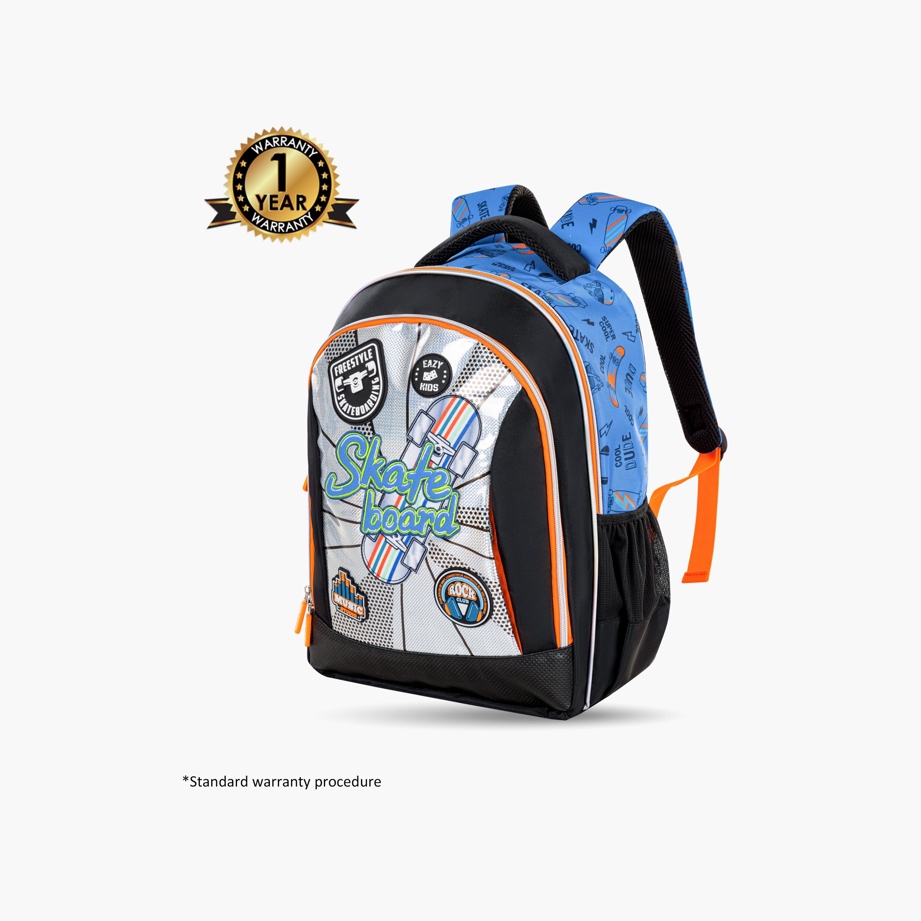 Eazy Kids 4-Piece Backpack Set- 17 Inch - Skate Board - Multicolour-school-bagsandbackpacks-sets-image-4