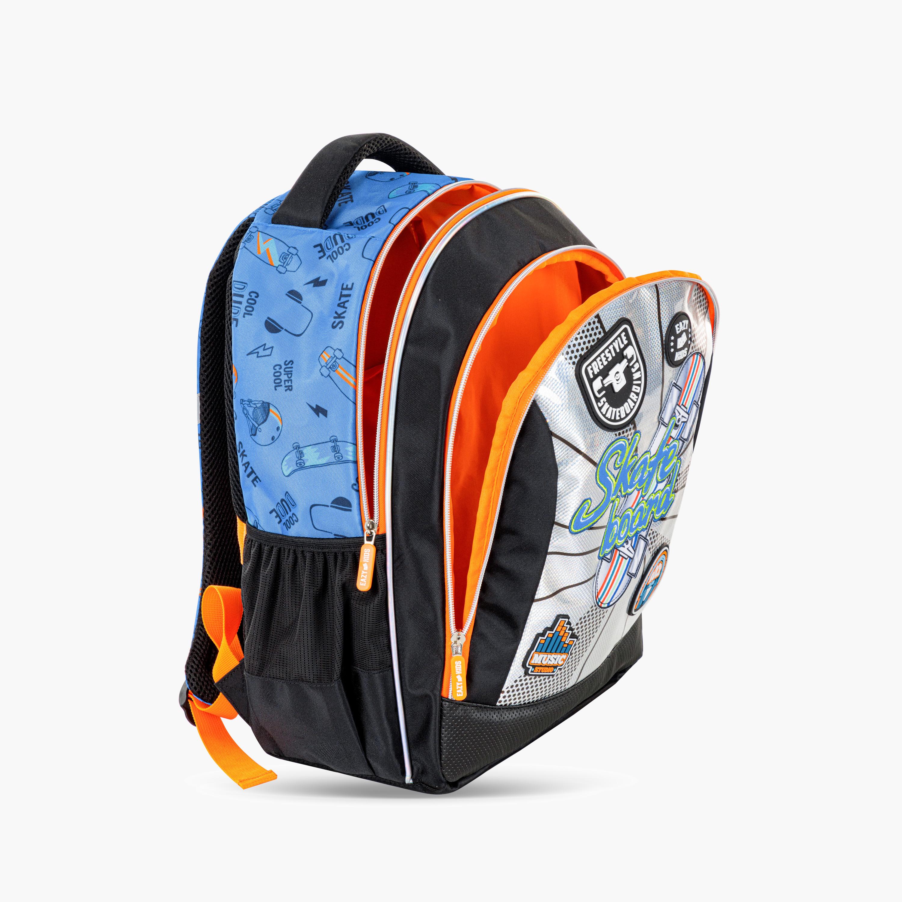 Eazy Kids 4-Piece Backpack Set- 17 Inch - Skate Board - Multicolour-school-bagsandbackpacks-sets-image-6