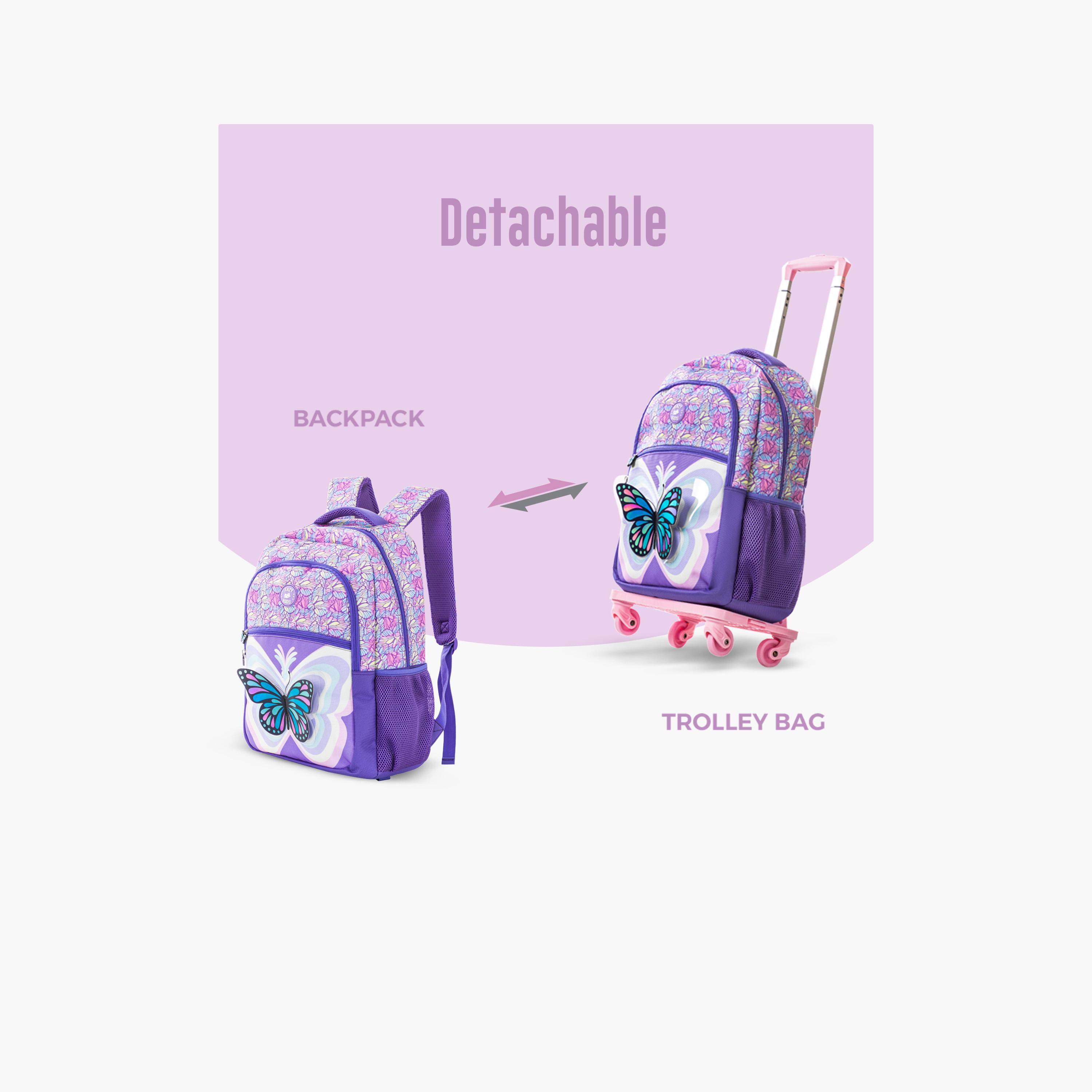 Eazy Kids 9-Piece Backpack Set - 18 Inch - 3D Butterfly - Purple-school-bagsandbackpacks-trolleybags-image-14