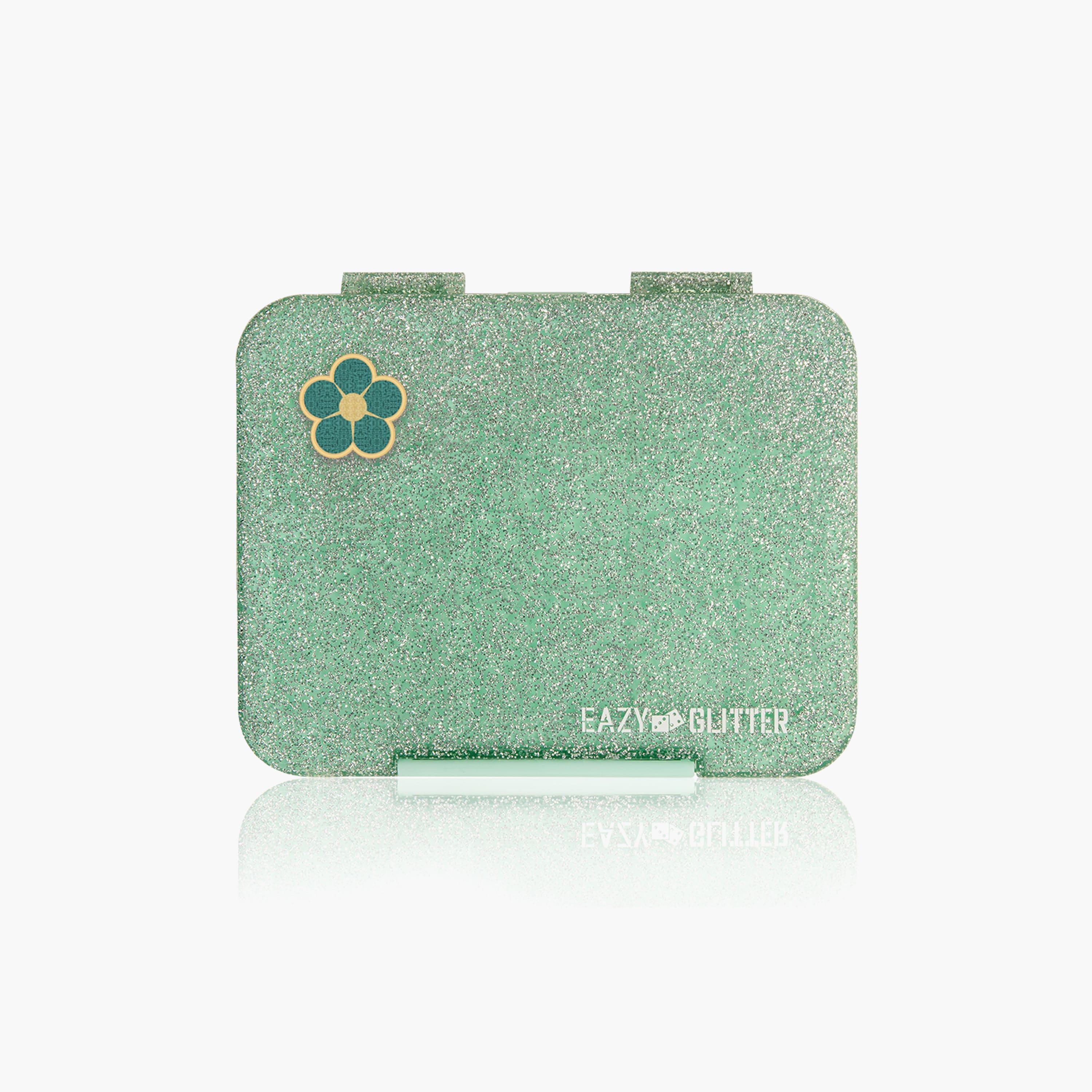 Eazy Kids 6 & 4 Convertible Bento Lunch Box - Glitter - Green-school-lunchessentials-lunchboxes-image-2
