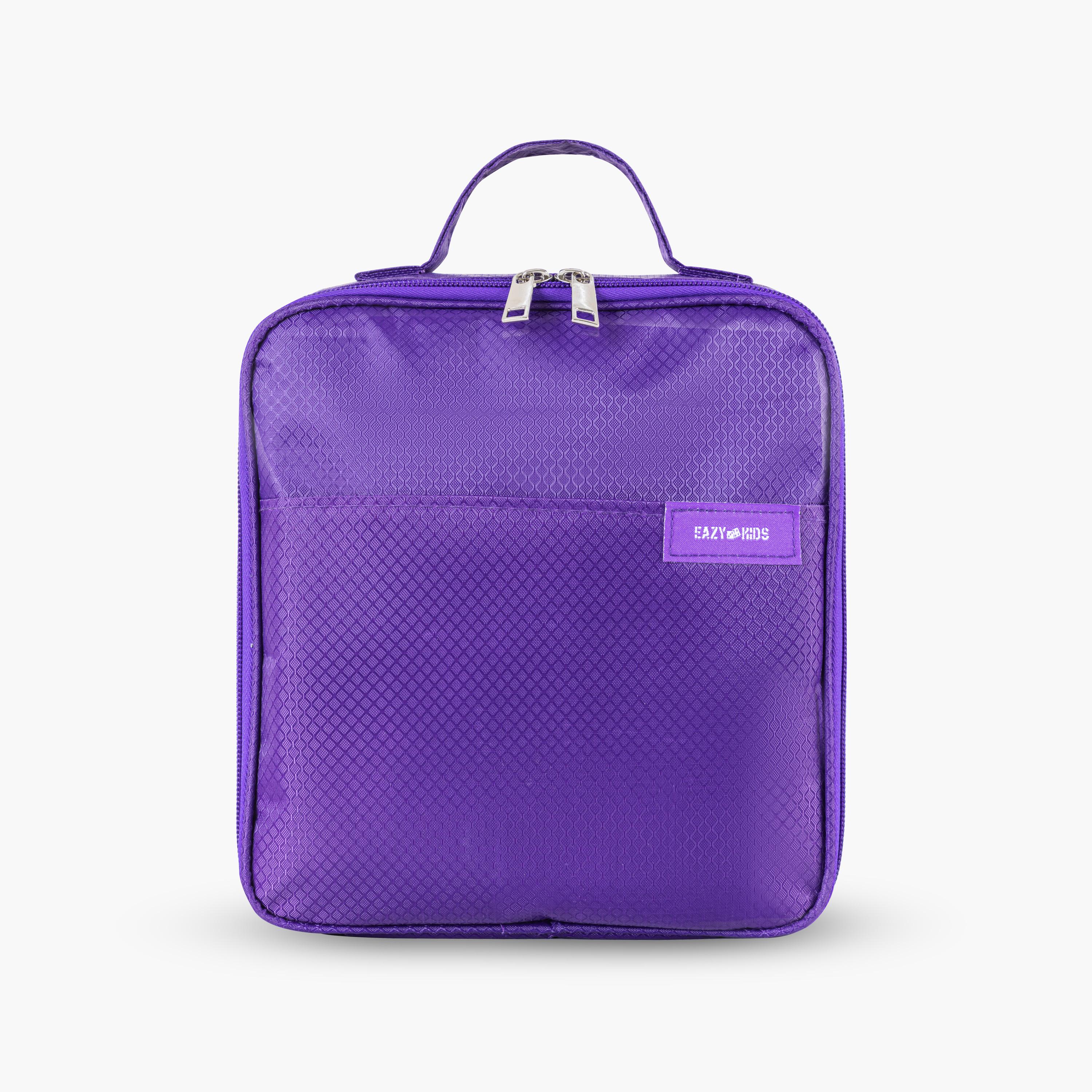 Eazy Kids Jumbo Bento Lunch Box with Insulated Luch Bag & Accessories Set - Purple-school-lunchessentials-lunchbags-image-11