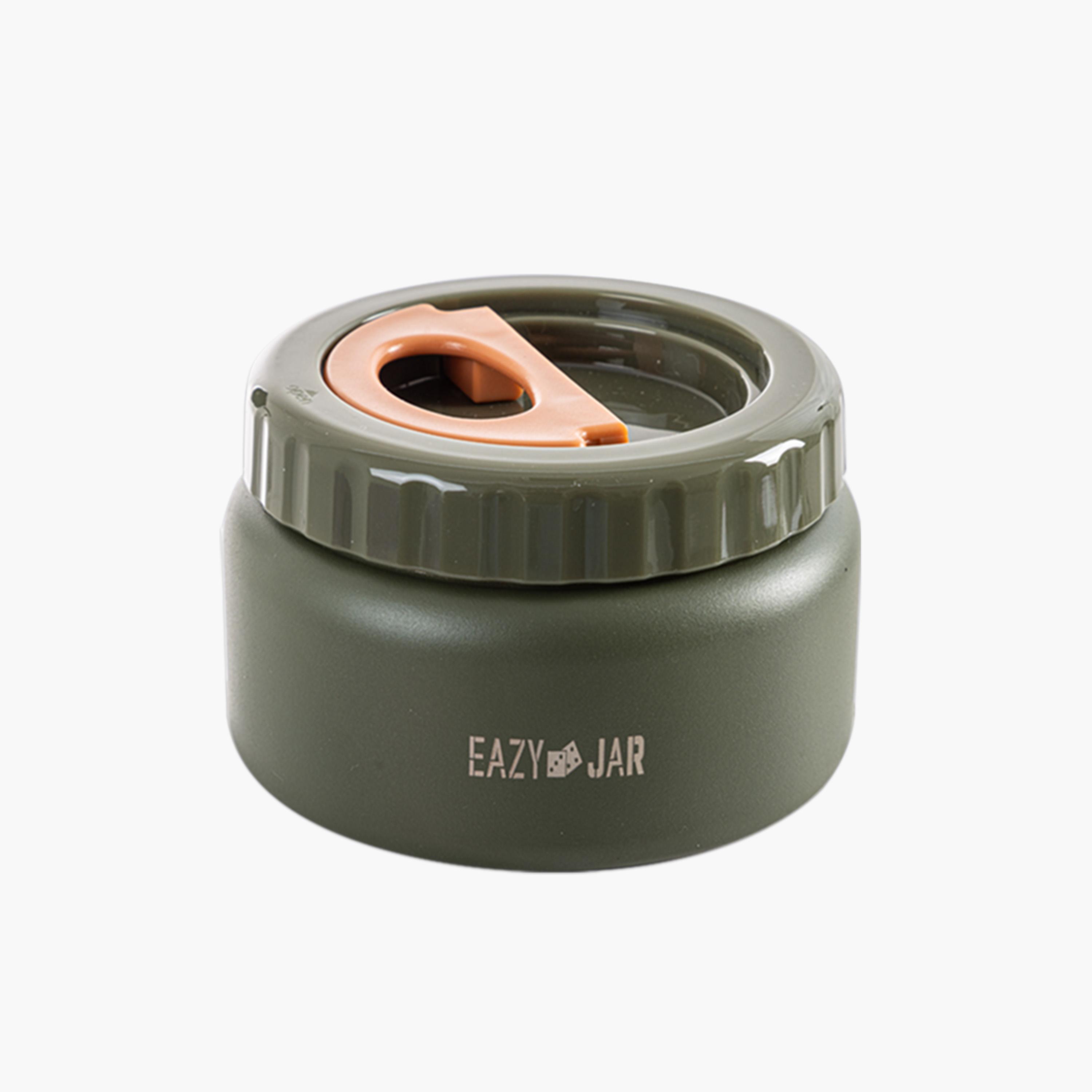 Eazy Kids Jumbo Bento Lunch Box with Thermos & Dip Jar - 1720 ml - Green-school-lunchessentials-lunchboxes-image-7