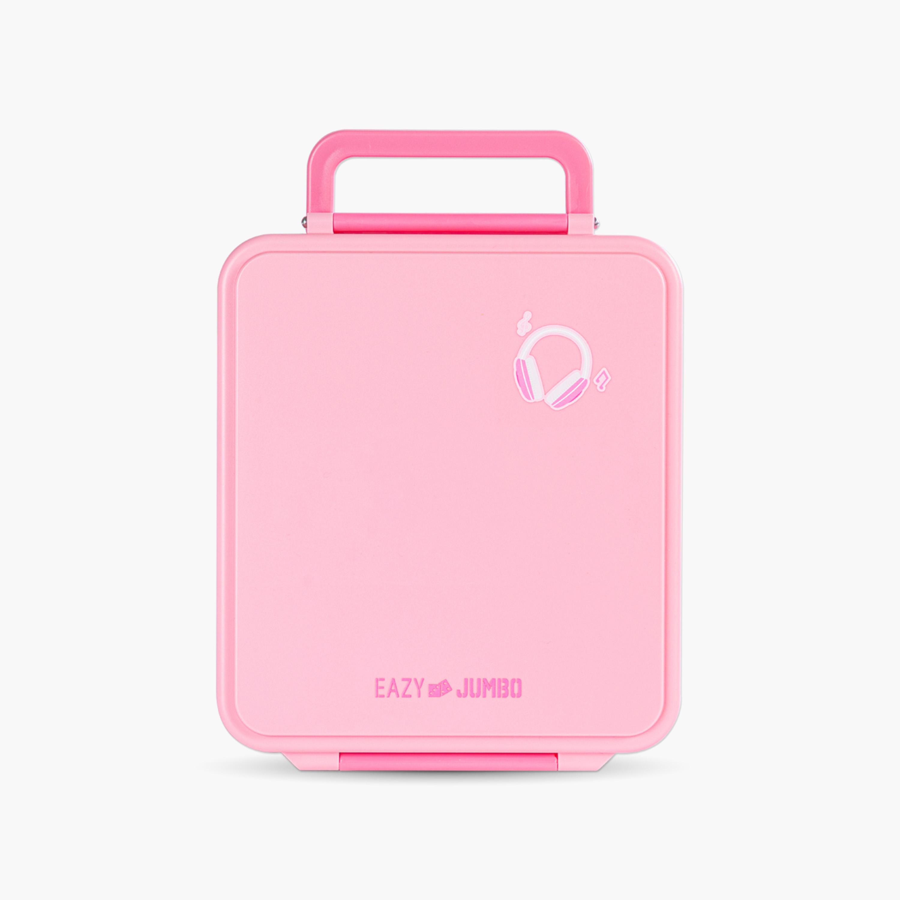 Eazy Kids Jumbo Bento Lunch Box with Thermos & Dip Jar - 1720 ml - Pink-school-lunchessentials-lunchboxes-image-2