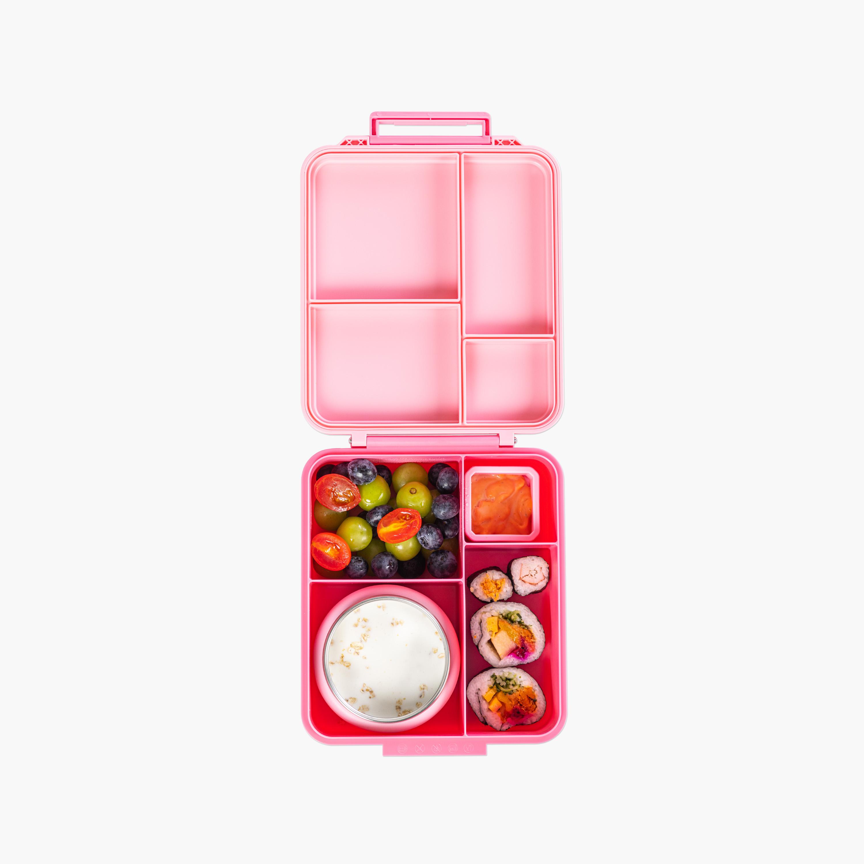 Eazy Kids Jumbo Bento Lunch Box with Thermos & Dip Jar - 1720 ml - Pink-school-lunchessentials-lunchboxes-image-5