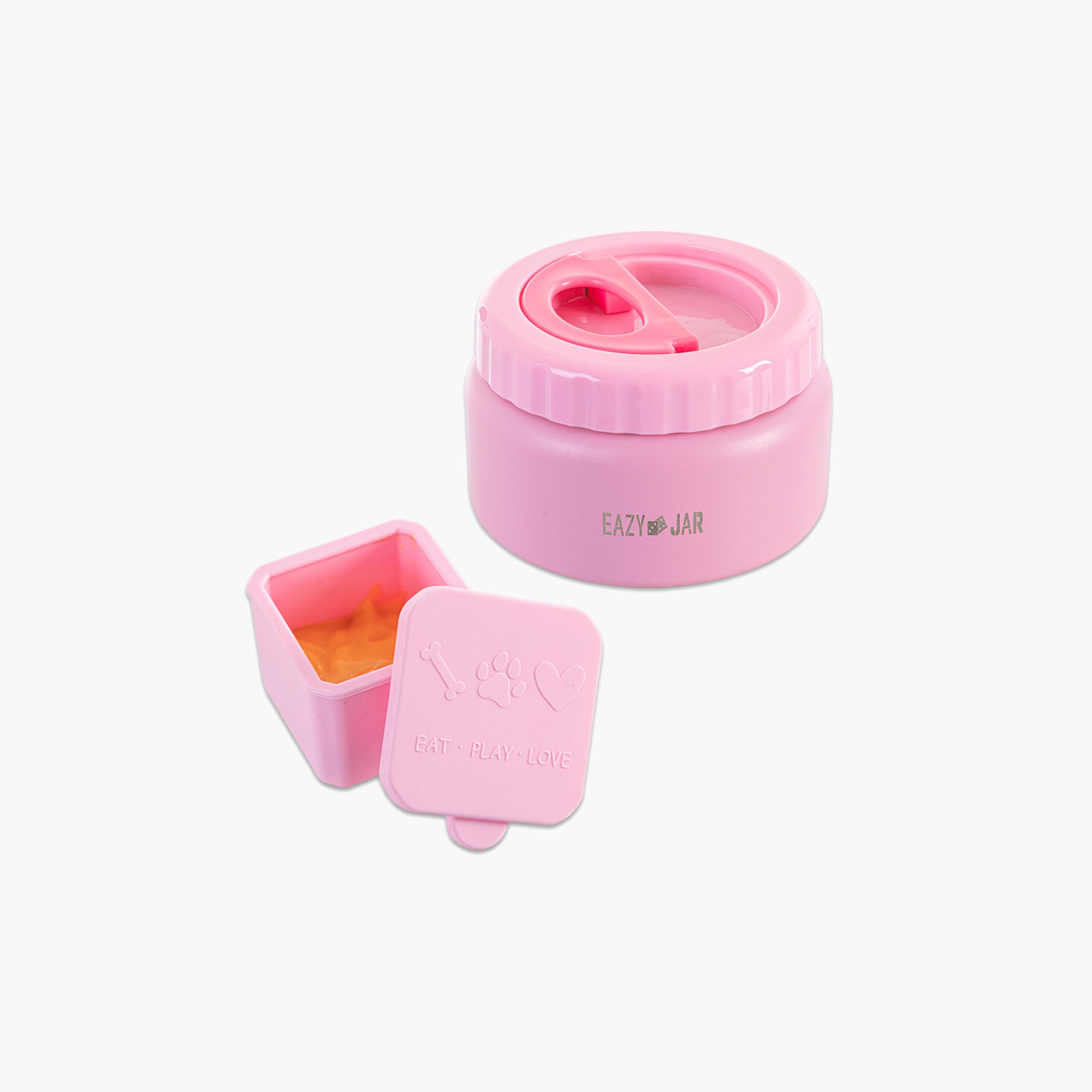 Eazy Kids Jumbo Bento Lunch Box with Thermos & Dip Jar - 1720 ml - Pink-school-lunchessentials-lunchboxes-image-6