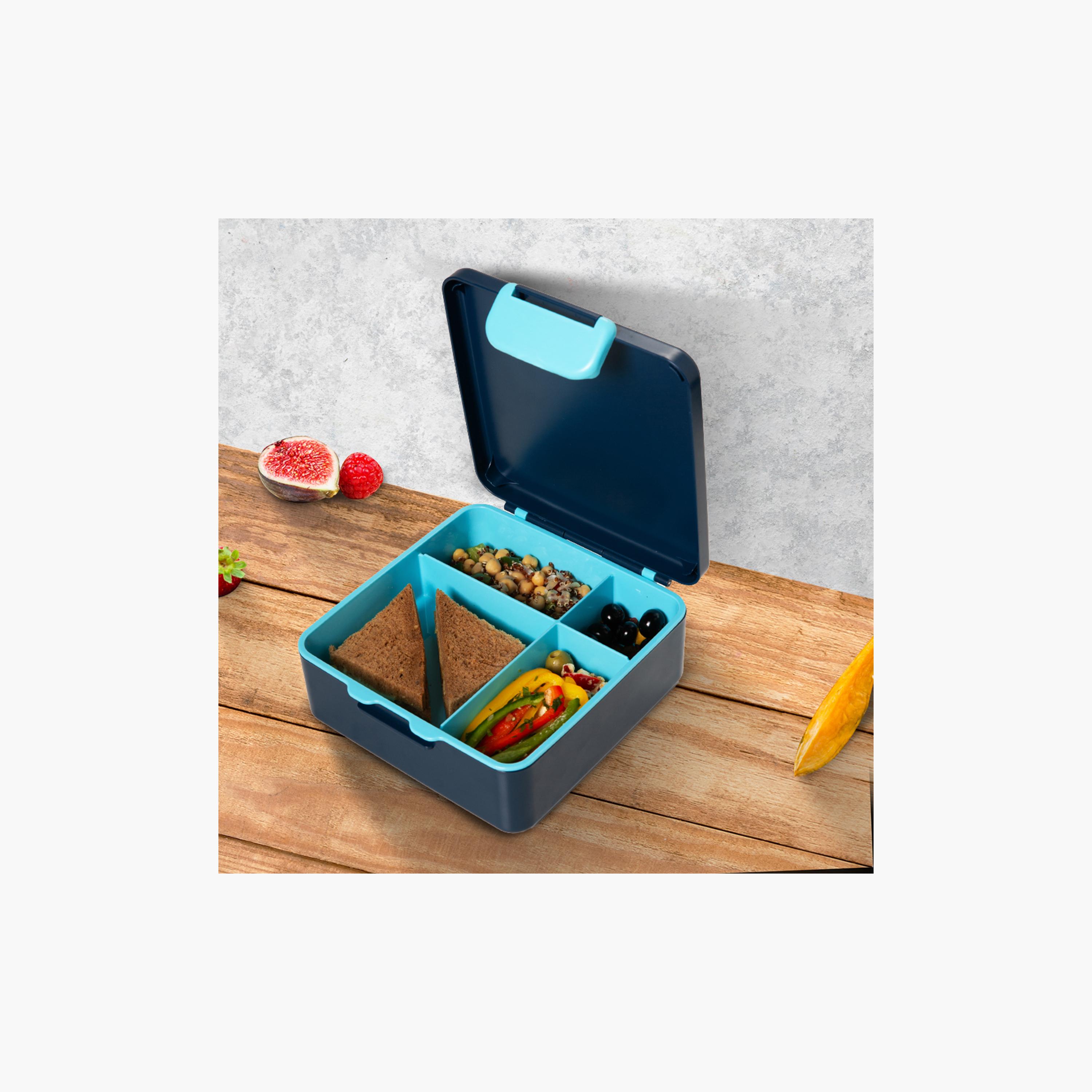 Eazy Kids Jumbo Bento Lunch Box with Water Bottle, Lunch Bag & Accessories Set - Aircraft - Blue-school-lunchessentials-lunchbags-image-6