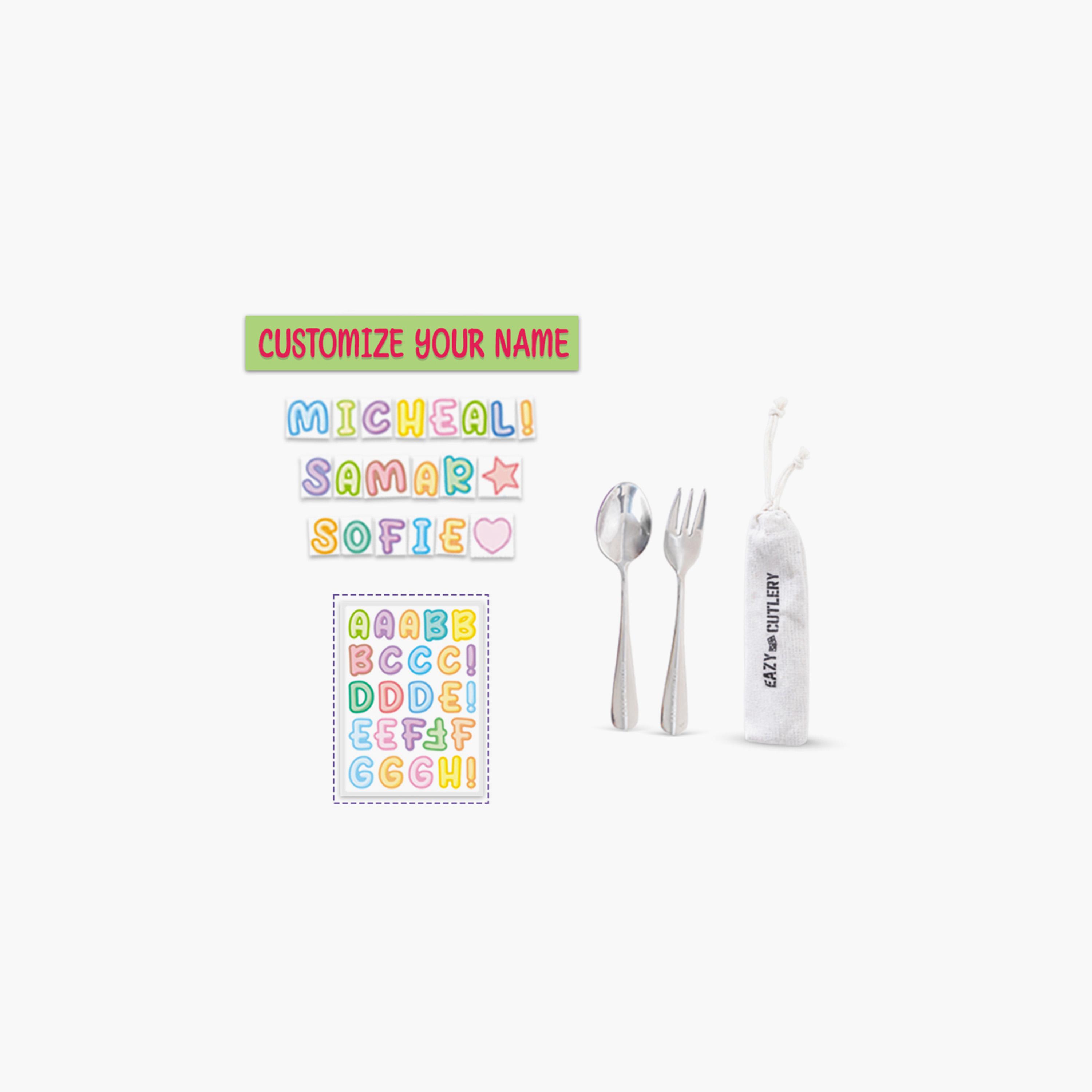 Eazy Kids 6 & 4 Convertible Bento Lunch Box with Accessories - 1160 ml - T-Rex Dino - Grey-school-lunchessentials-lunchboxes-image-6