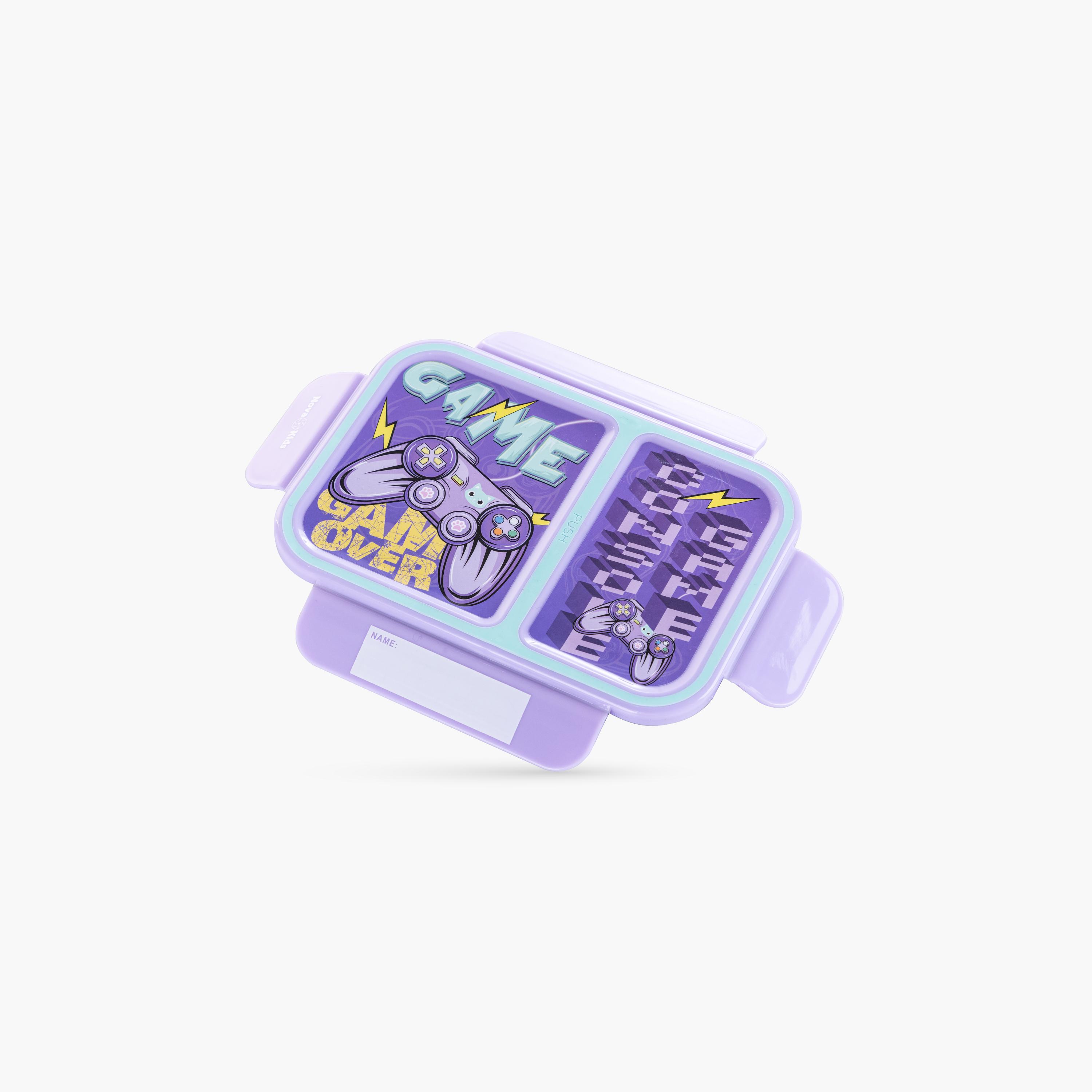 Nova Kids 2-Compartment Bento Lunch Box - 1300 ml - Gamer Mauve-school-lunchessentials-lunchboxes-image-5