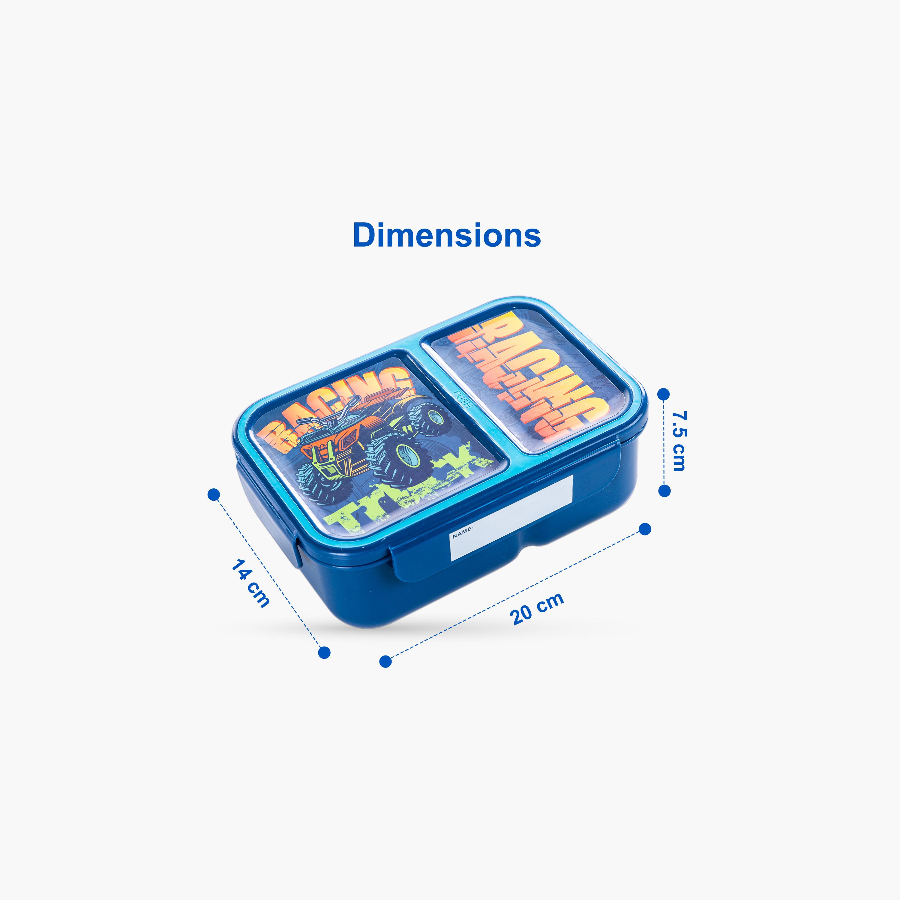 Nova Kids 2-Compartment Bento Lunch Box - 1300 ml - Racer - Blue-school-lunchessentials-lunchboxes-image-7
